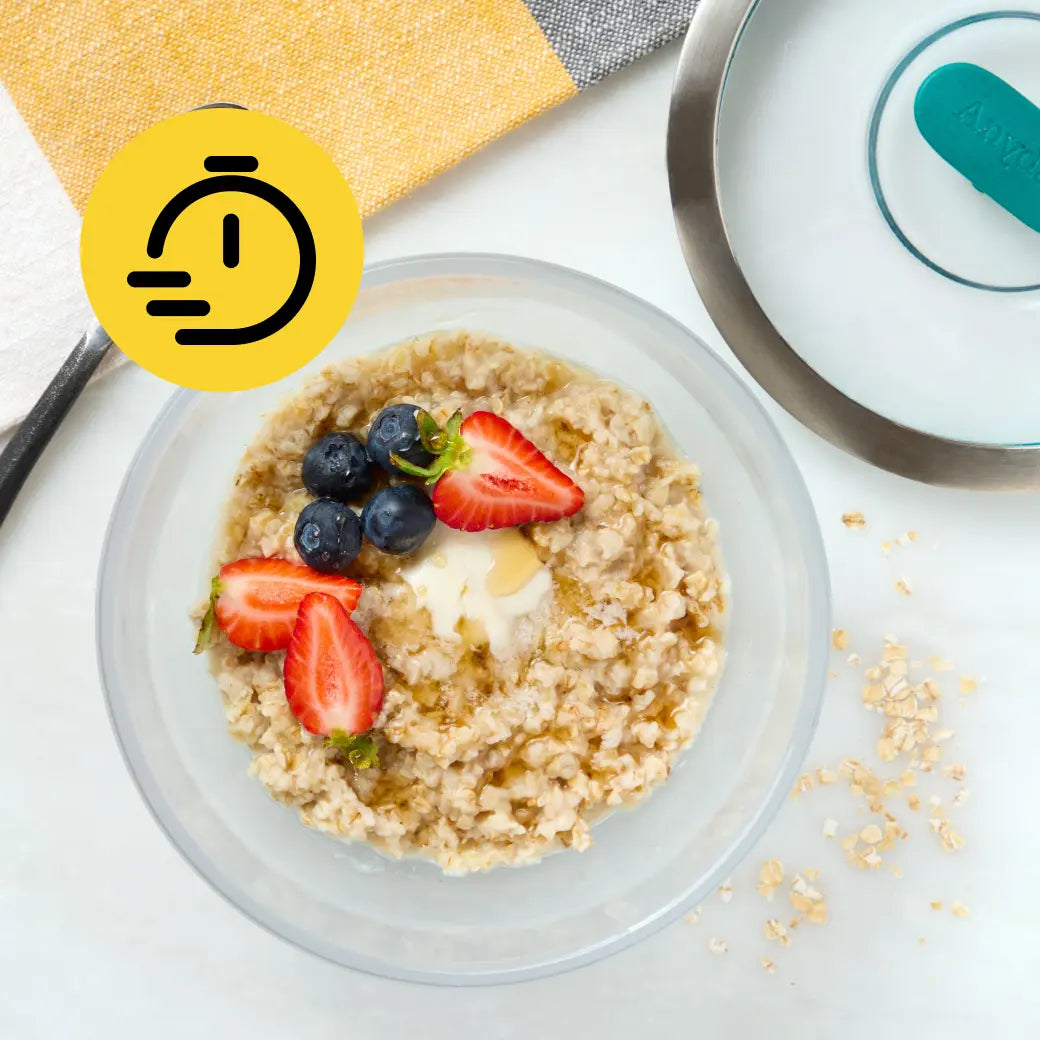 Quick Steel Cut Oats for Microwave - Instant Healthy Breakfast | Perfect for Busy Mornings & Office Snacks