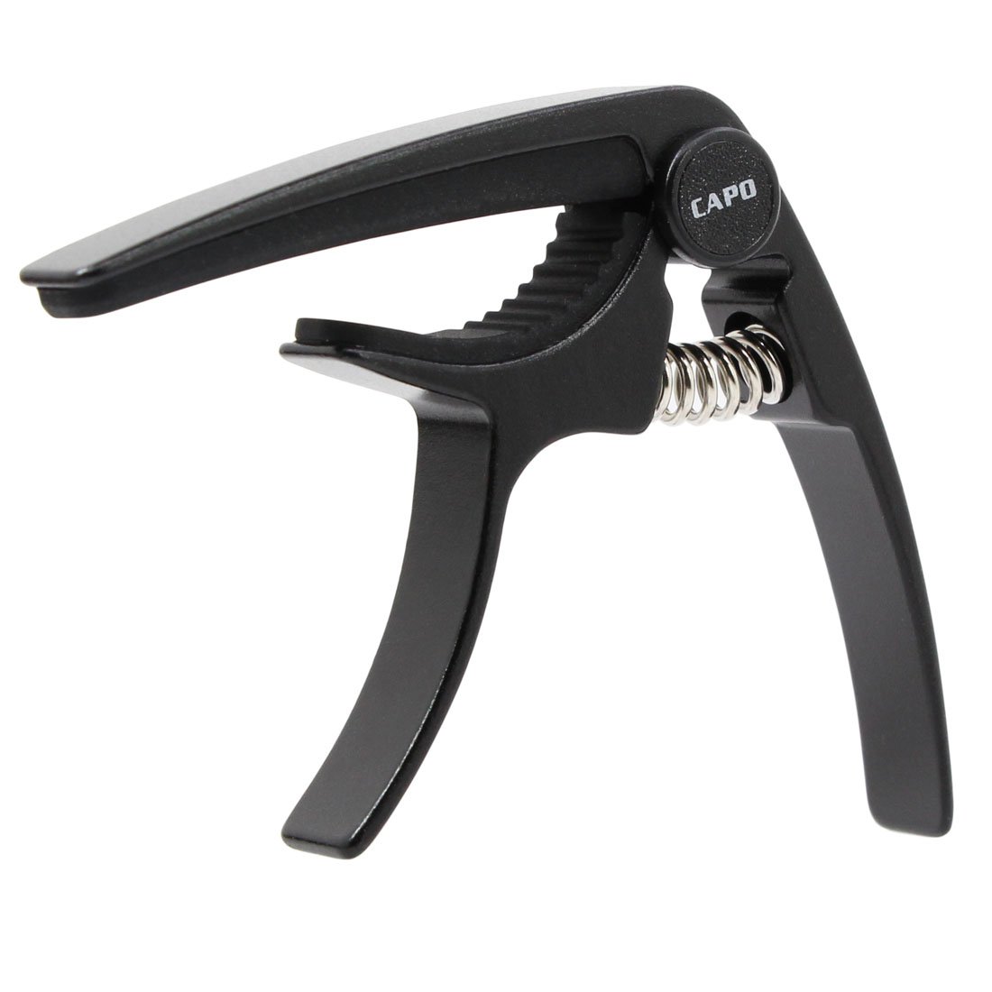 Premium Aluminum Alloy Ukulele Capo for Soprano/Concert/Tenor/Baritone - Lightweight 4-String Uke Clamp with Free Guitar Picks (Black) - Perfect for Live Performances, Practice & Travel