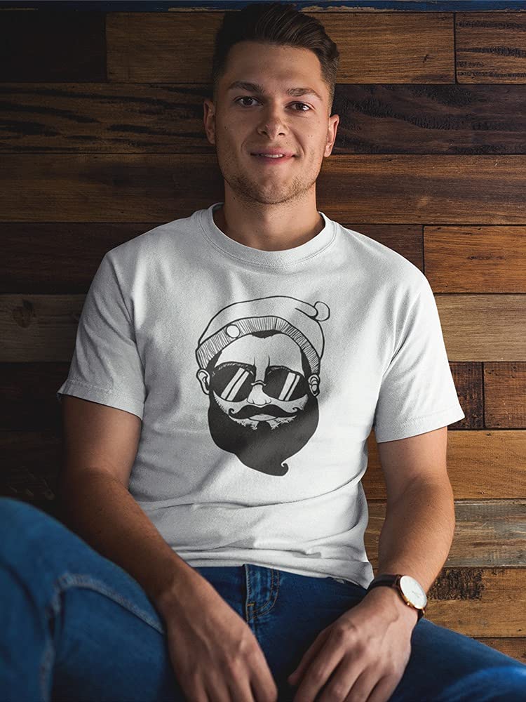 Smartprints Modern Hipster Bearded Man Graphic T-Shirt for Men - Trendy Casual Tee for Streetwear & Urban Fashion