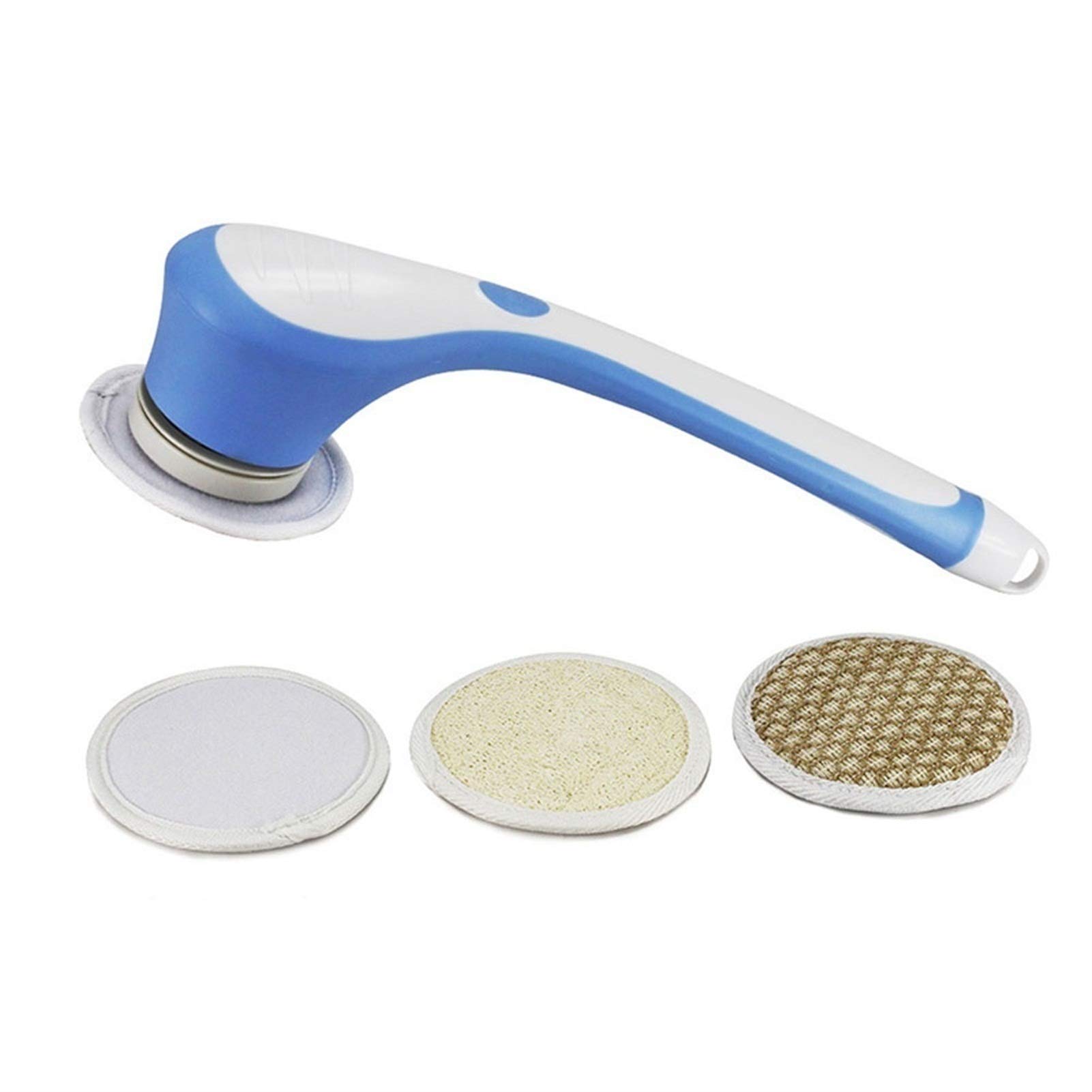 Electric Body Brush with 3 Attachments - Cordless Waterproof Exfoliating Brush for Cellulite Treatment & Skin Care - Shower Back Scrubber & Massager Kit for Spa & Home Use - Perfect for Dry Brushing & Relaxation