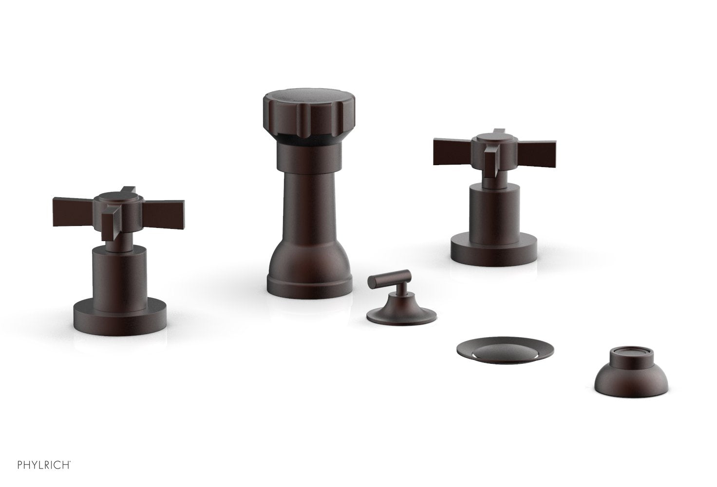 Premium 4-Hole Bidet Faucet Set with Cross Handles - D4137 Model for Modern Bathroom Upgrade | Perfect for Toilet Bidet Sprayer Installation & Bathroom Renovation