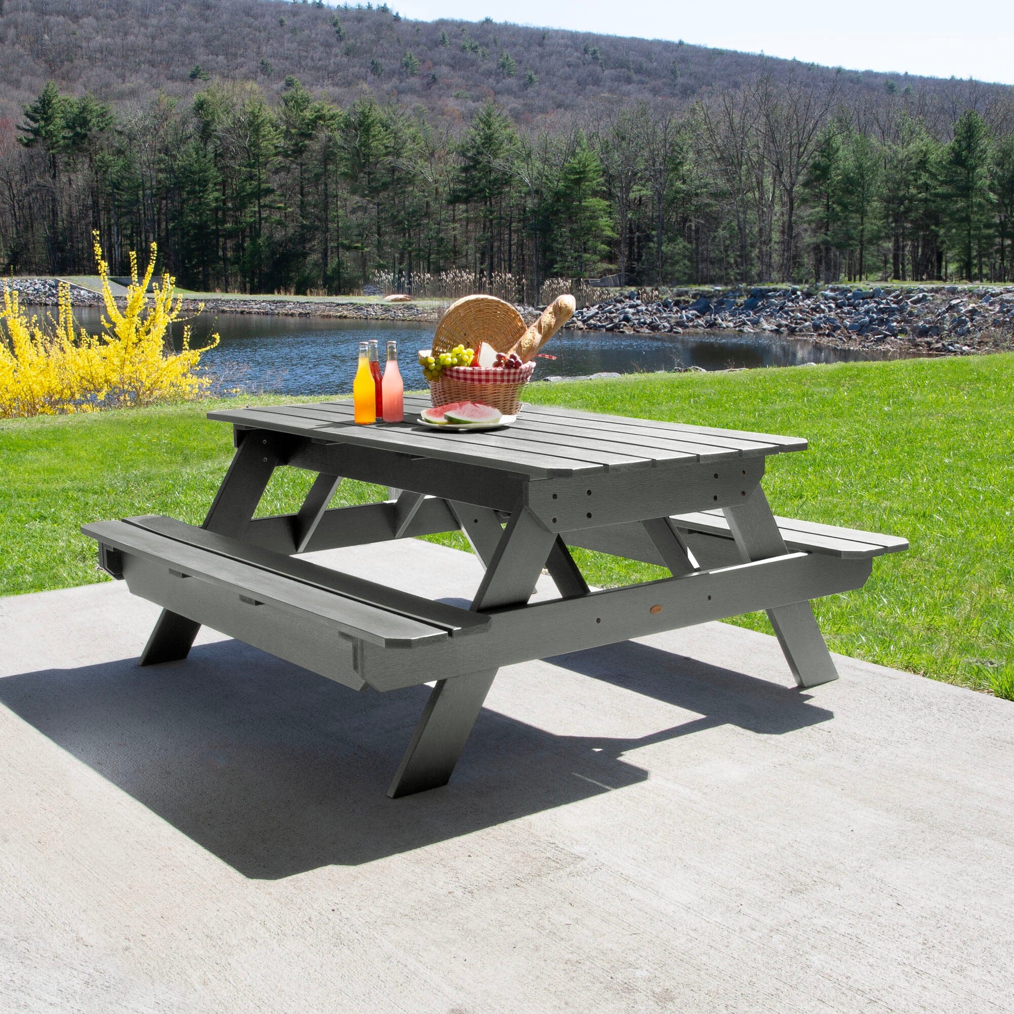 Premium Wooden Picnic Table for Outdoor Dining, Backyard BBQs, and Family Gatherings – Perfect for Patios, Gardens, and Camping Trips