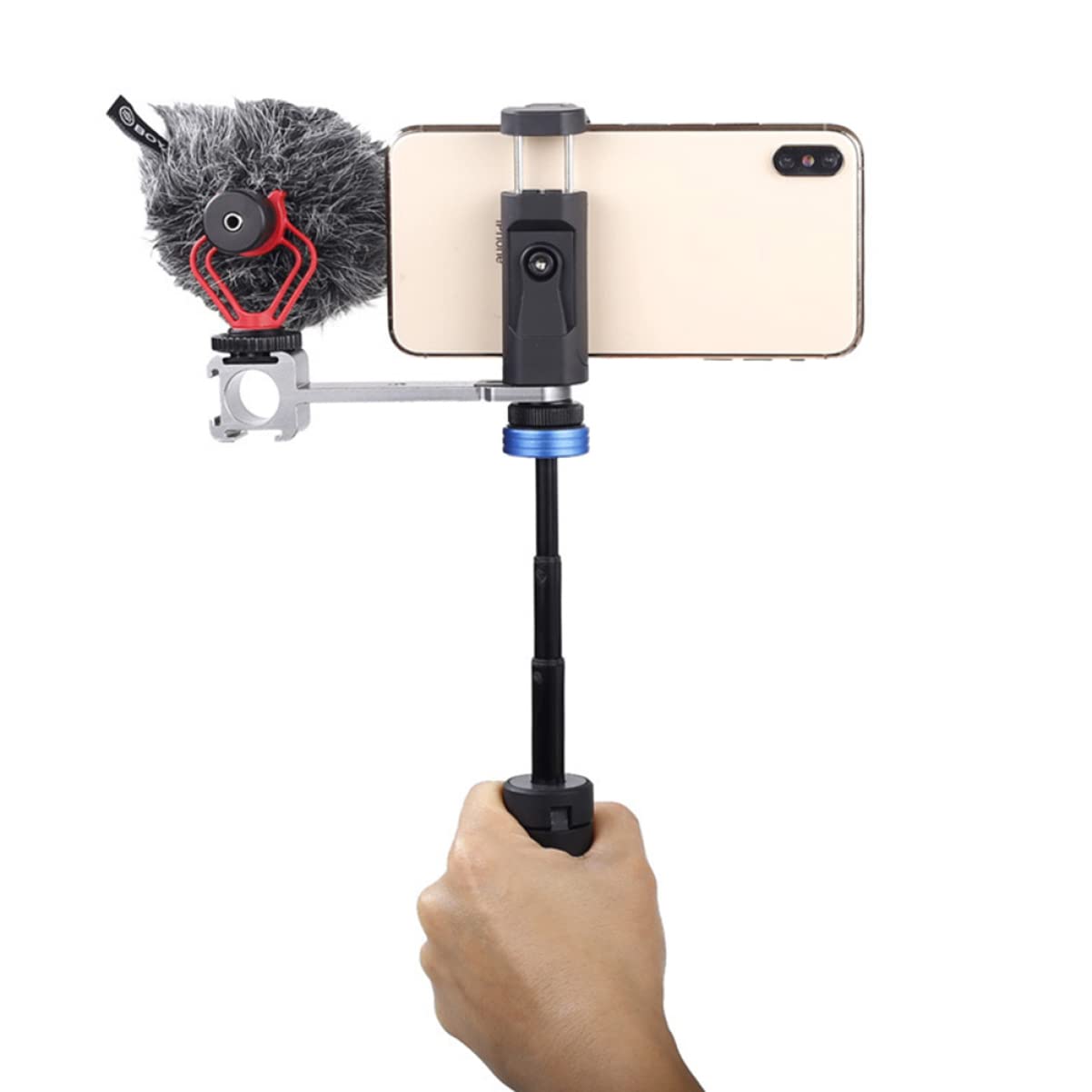 CAXUSD Universal Mobile Tripod Stand - Adjustable Phone Holder for 5.6-8.8cm Devices, Portable Design for Vlogging, Live Streaming & Photography