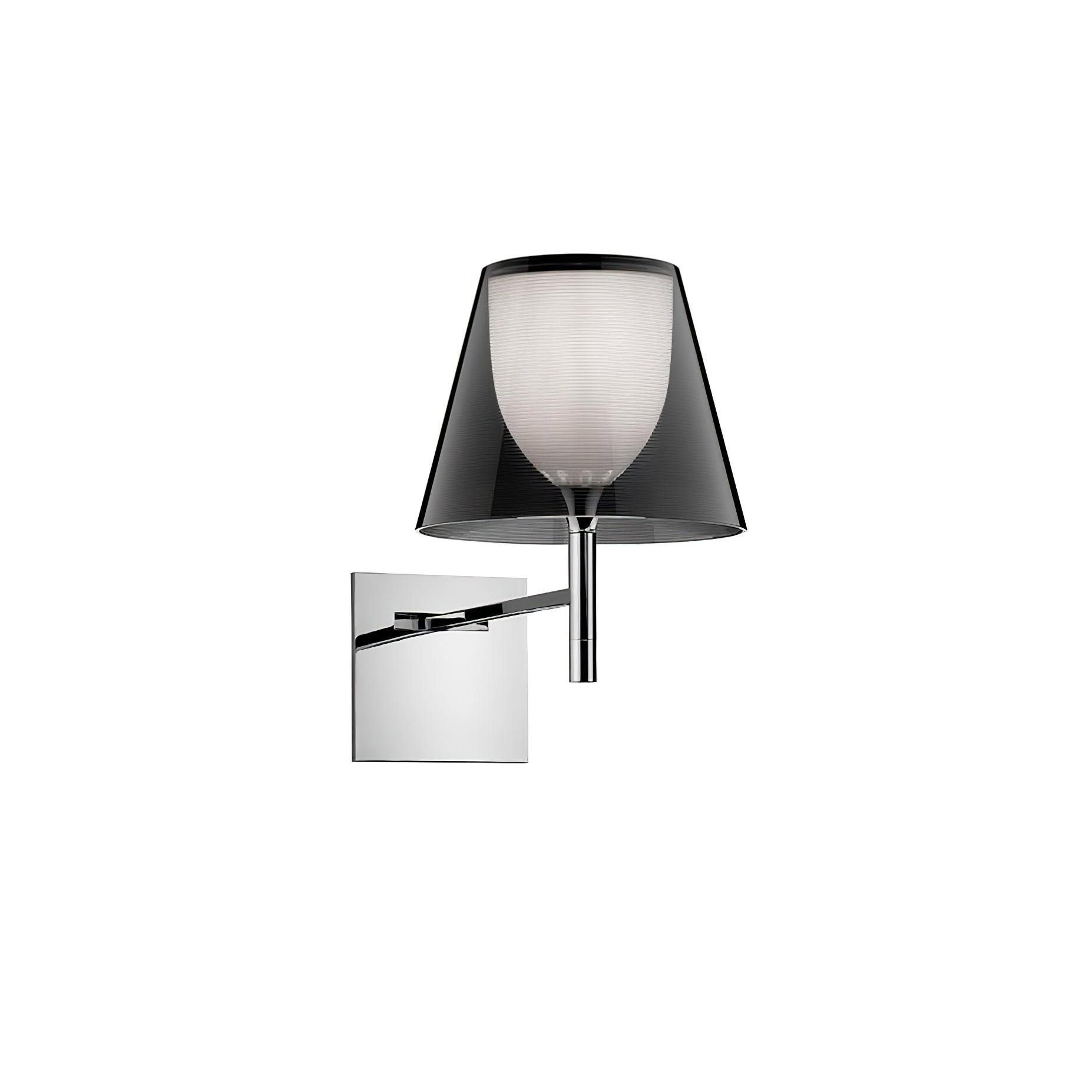 Chrome Prism Wall Lamp - Modern Geometric LED Light Fixture for Living Room, Bedroom, or Hallway Decor