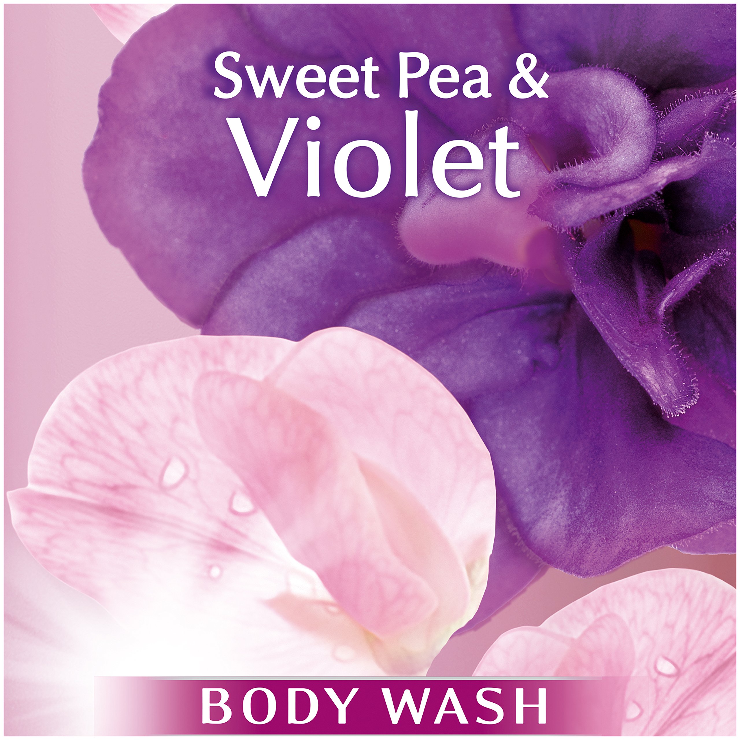 Suave Essentials Sweet Pea & Violet Body Wash - 15 Fl Oz, Hydrating & Nourishing for Soft Skin - Perfect for Daily Shower & Bath Relaxation