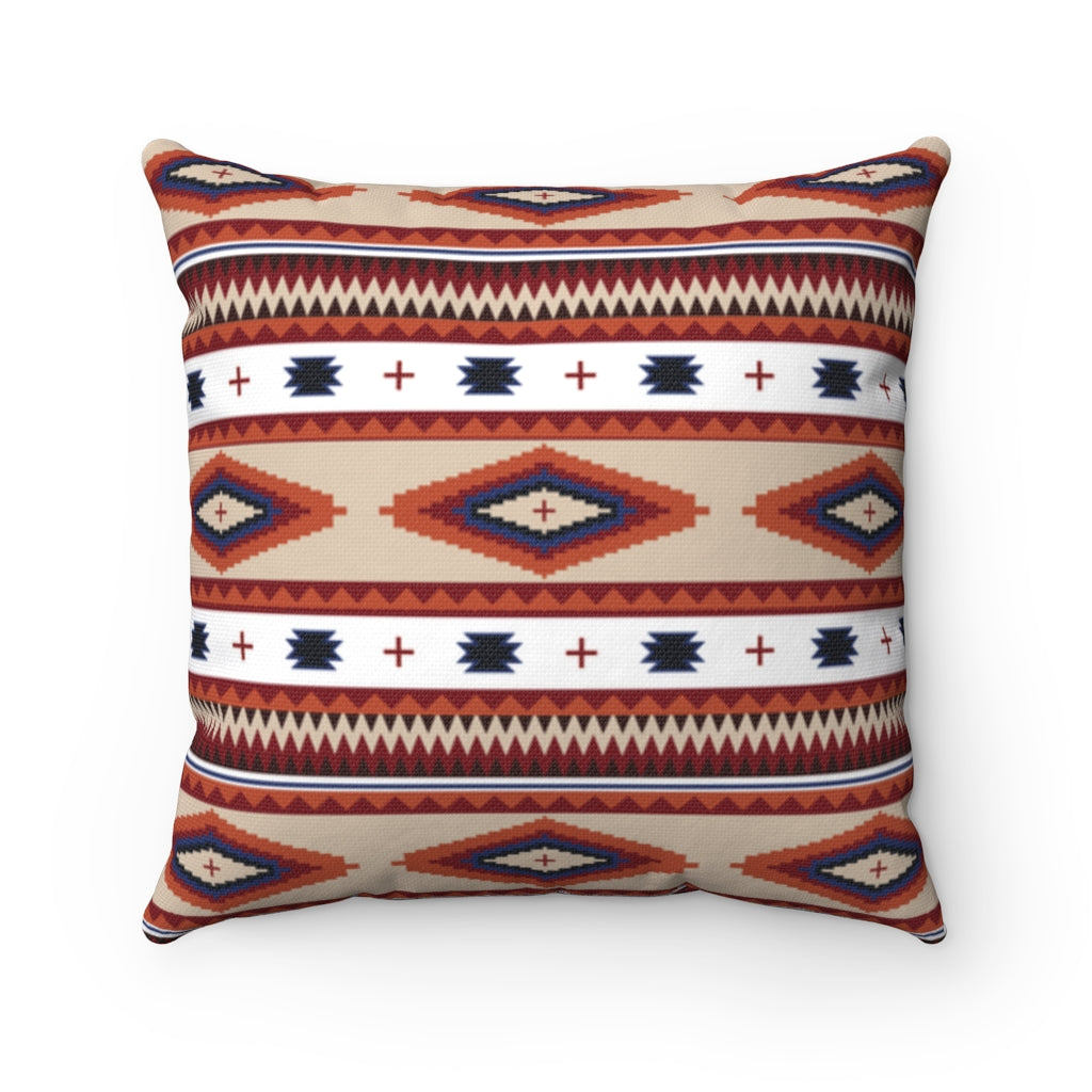 Valencia Valley Southwestern Throw Pillow - 18x18 Inch Square Decorative Cushion, Soft Spun Polyester Cover - Perfect for Sofa, Bed & Home Decor