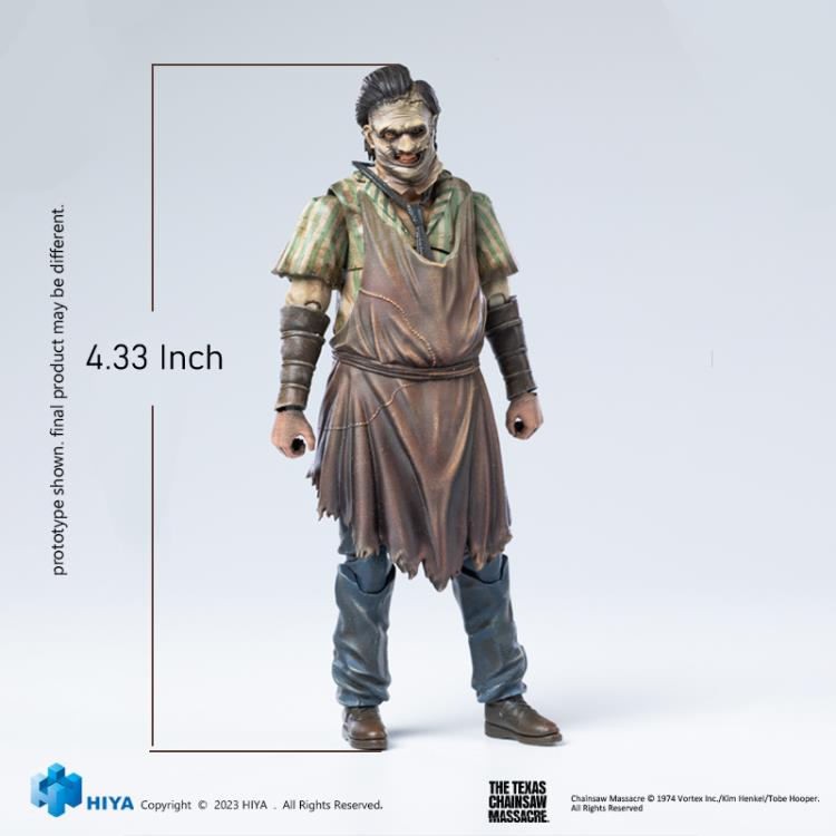 1/18 Scale HIYA 4-Inch Action Figure - The Texas Chainsaw Massacre (2003) Leatherface Collectible - Horror Movie Character Model for Display & Collection - Perfect for Horror Fans & Action Figure Enthusiasts