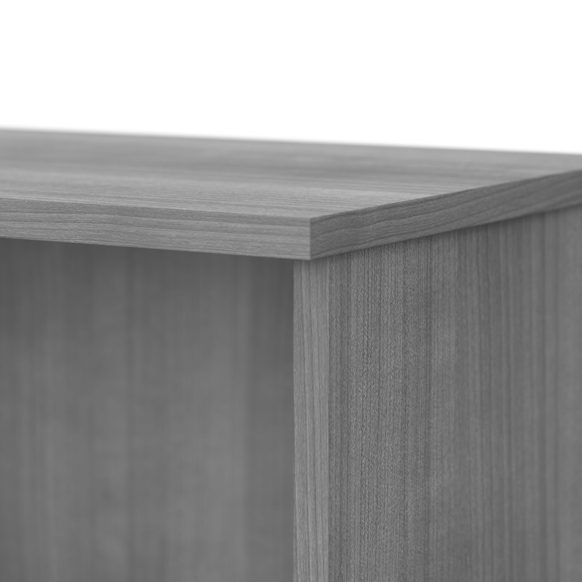 Bush Business Furniture Small 2 Shelf Bookcase in Platinum Gray - Compact Low Bookshelf for Home Office, Living Room & Dorm - Perfect for Organizing Books, Decor & Office Supplies