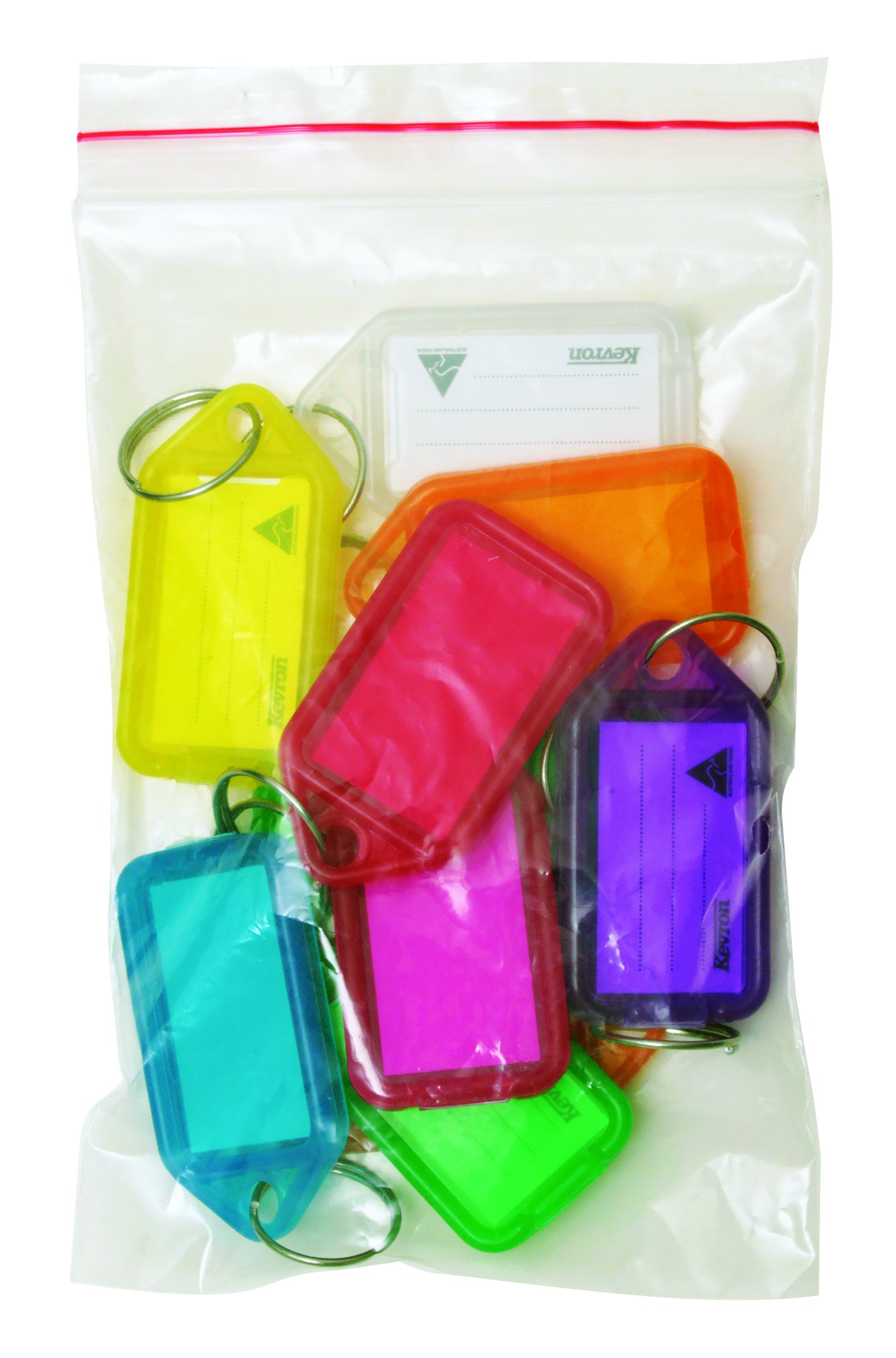 10 Pack Durable Assorted Key Tags - Colorful, Waterproof & Customizable for Keys, Luggage, Backpacks & More (Home, Office, Travel Organization)
