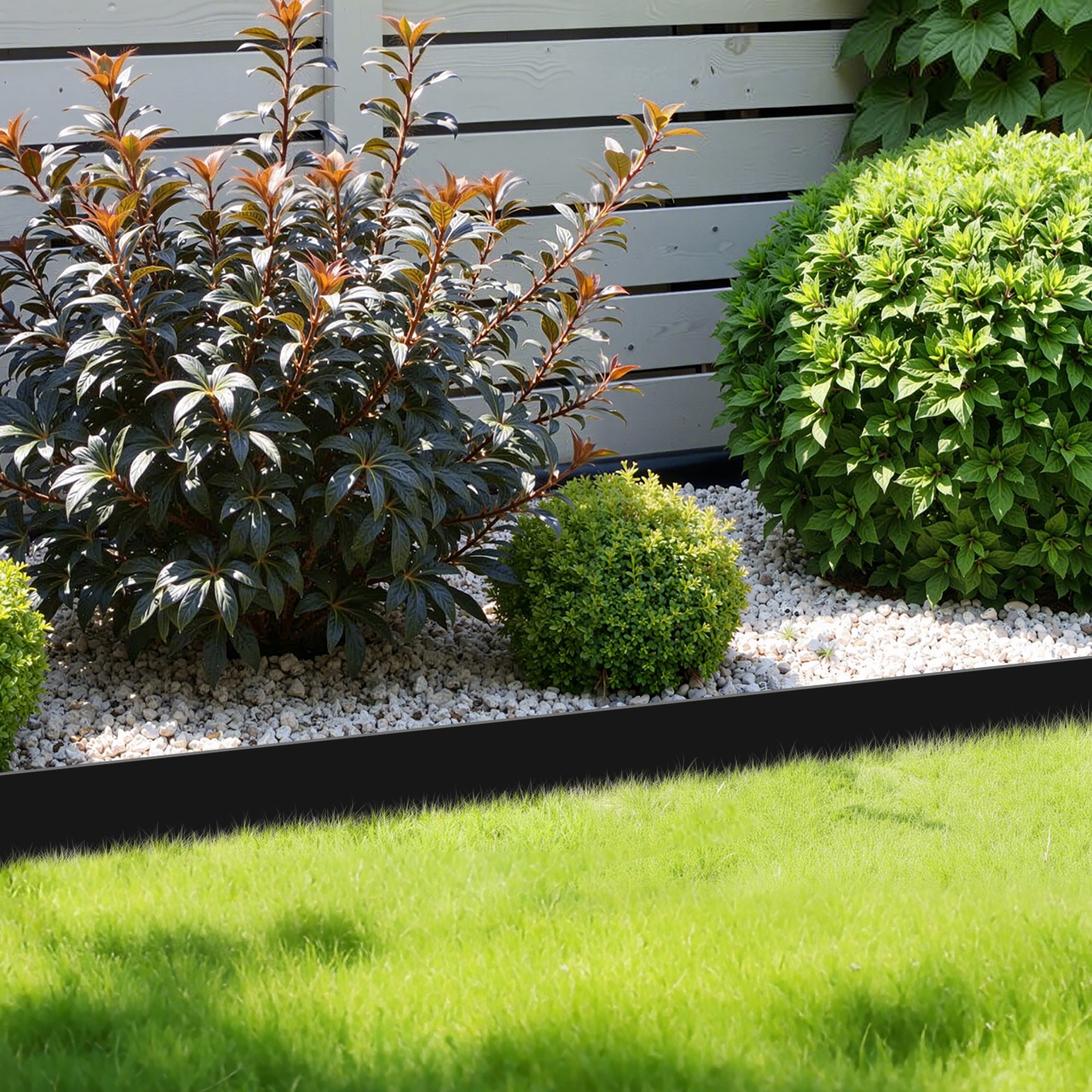 2 Pack Heavy Duty Corten Steel Landscape Edging - Durable Waterproof Garden Borders for Flower Beds, Walkways & Driveways | Rust-Resistant Outdoor Yard Edging