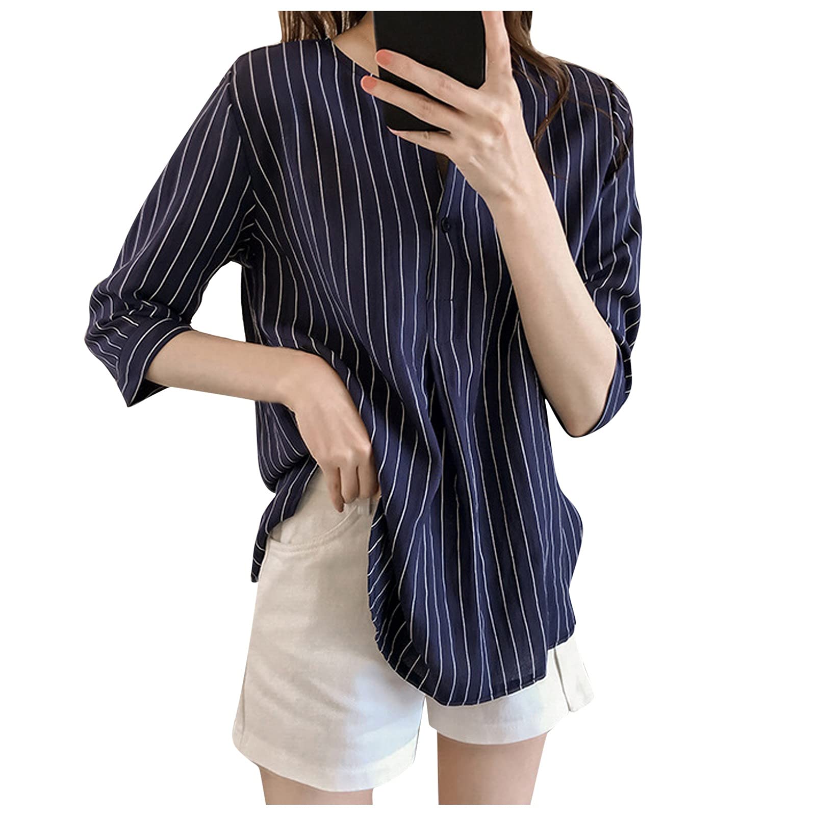 Plus Size Blouses for Women - Summer Petal Sleeve Casual T-Shirts & Tank Tops - Cute Spring Tops for Work & Office Wear - Comfortable & Stylish Women's Fashion for Everyday Outfits