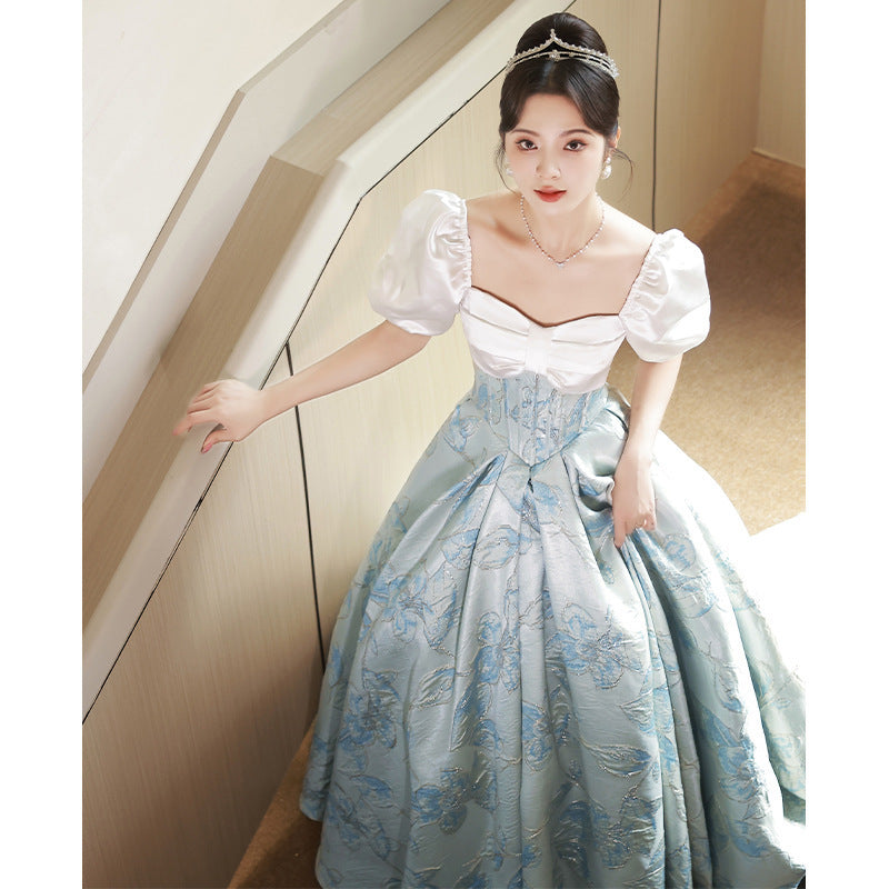 Princess Birthday Party Dress - Cute Short Sleeve A-Line Formal Evening Gown for Girls | Perfect for Birthday Celebrations, Pageants & Special Occasions