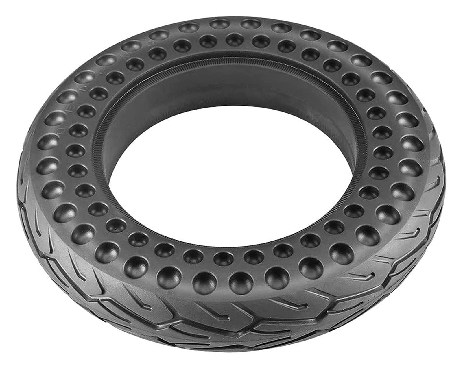 10 Inch Solid Honeycomb Tire for Electric Scooter - Non-Pneumatic Black Hollow Tire Replacement for E-Scooter Parts - Perfect for Commuting, Urban Travel & Last-Mile Transportation