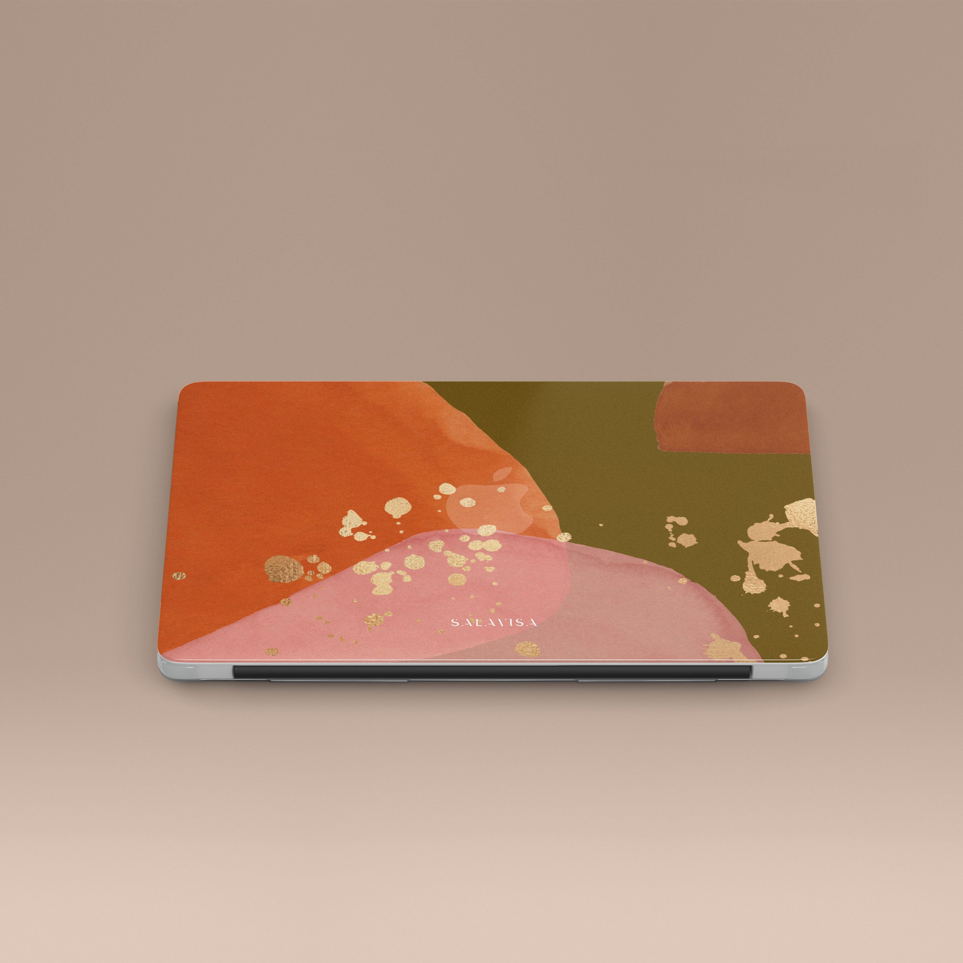 Olive Zen Watercolor MacBook Case - Premium Protective Cover for MacBook Air & Pro - Artistic Laptop Sleeve for Work, Travel & School