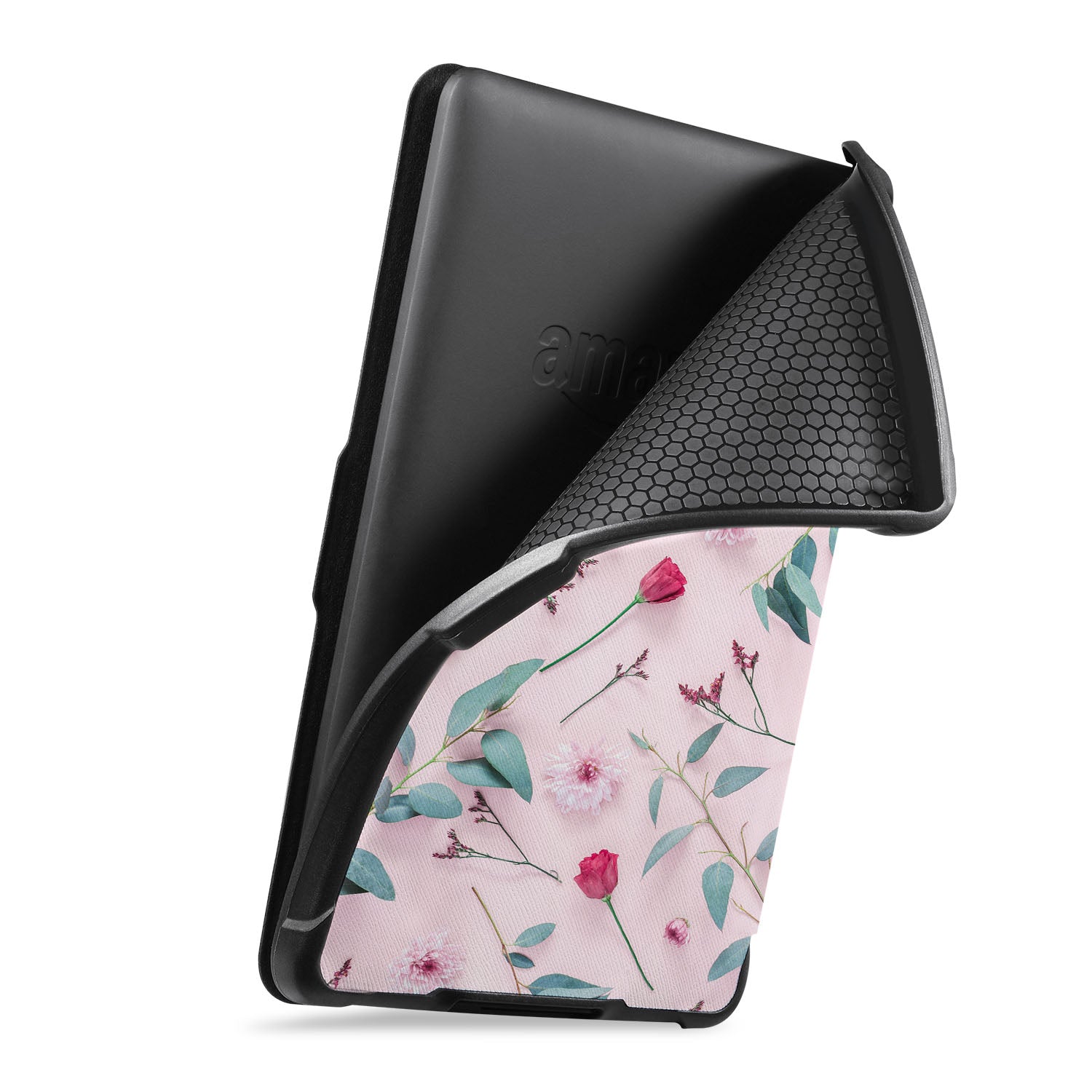 Premium Kindle Case with Flat Flower Design - Slim, Lightweight & Durable Cover for Kindle E-Readers - Perfect for Reading at Home, Travel & Commuting