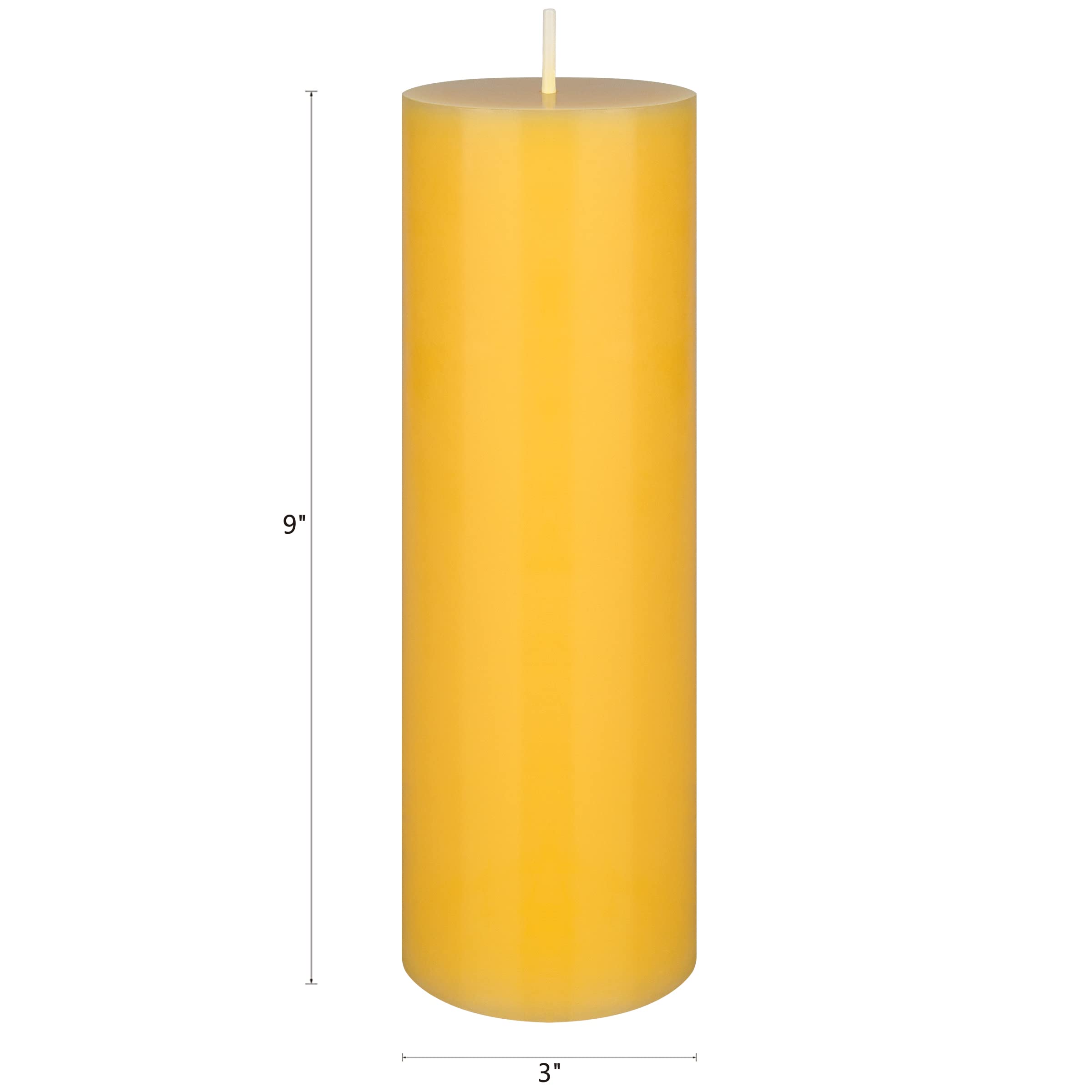 3-Pack Mega Scented Citronella Pillar Candles - 3