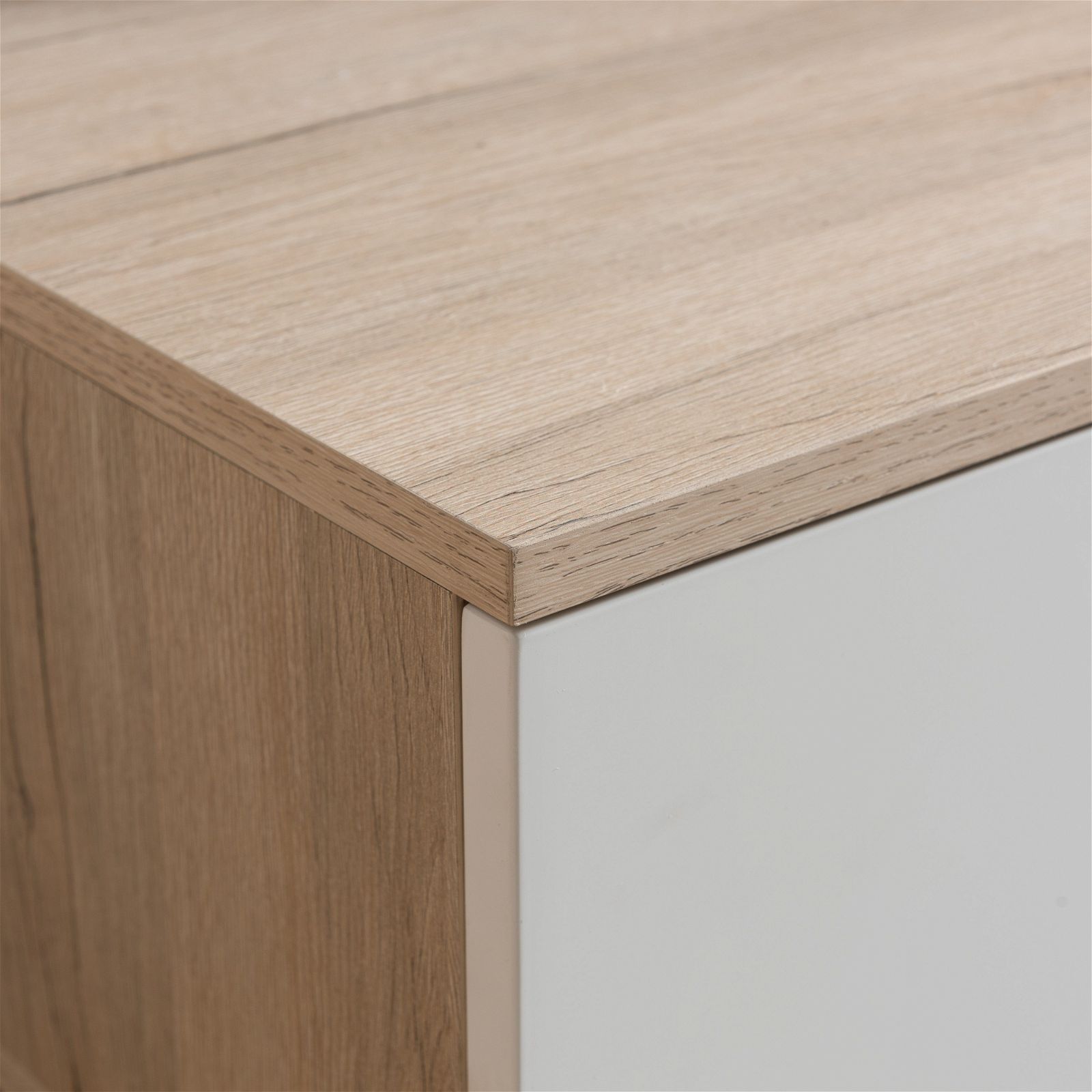 NOVA LL Entertainment Unit - Solid Oak TV Stand with Storage Shelves by Tauris | Perfect for Living Room Home Theater Setup