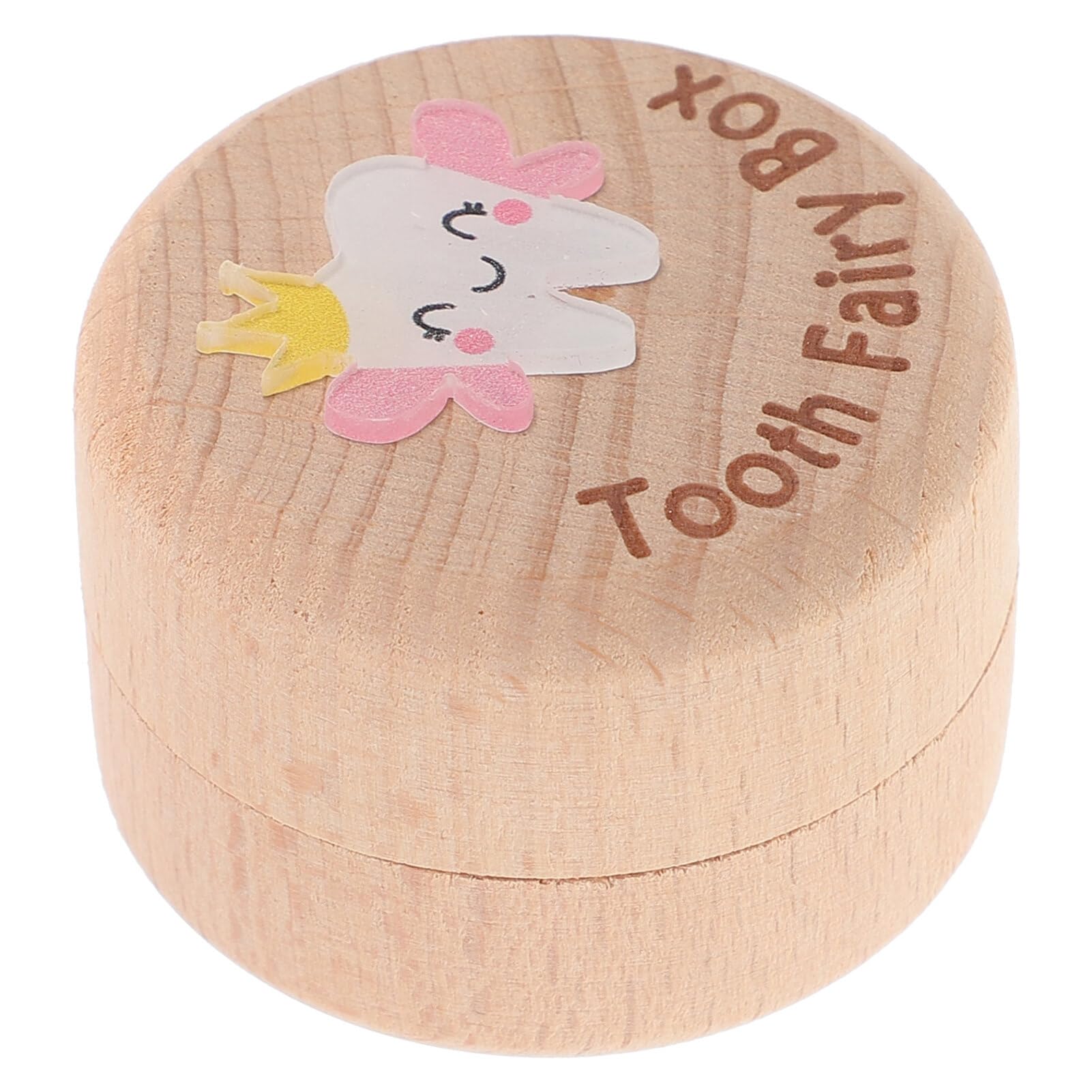 Vaguelly Baby Tooth Holder - Wooden Keepsake Box for Boys & Girls | First Tooth Storage Container & Organizer | Perfect for Baby Teeth Collection & Memory Preservation | Ideal for Nursery, Baby Showers & Gifts