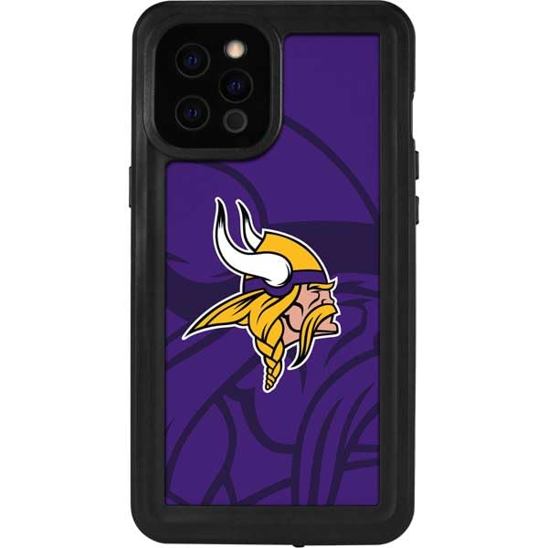 Waterproof iPhone 12 Pro Max Case with Minnesota Vikings NFL Team Design | Shockproof & Scratch-Resistant Phone Cover | Perfect for Game Days, Outdoor Activities & Daily Protection