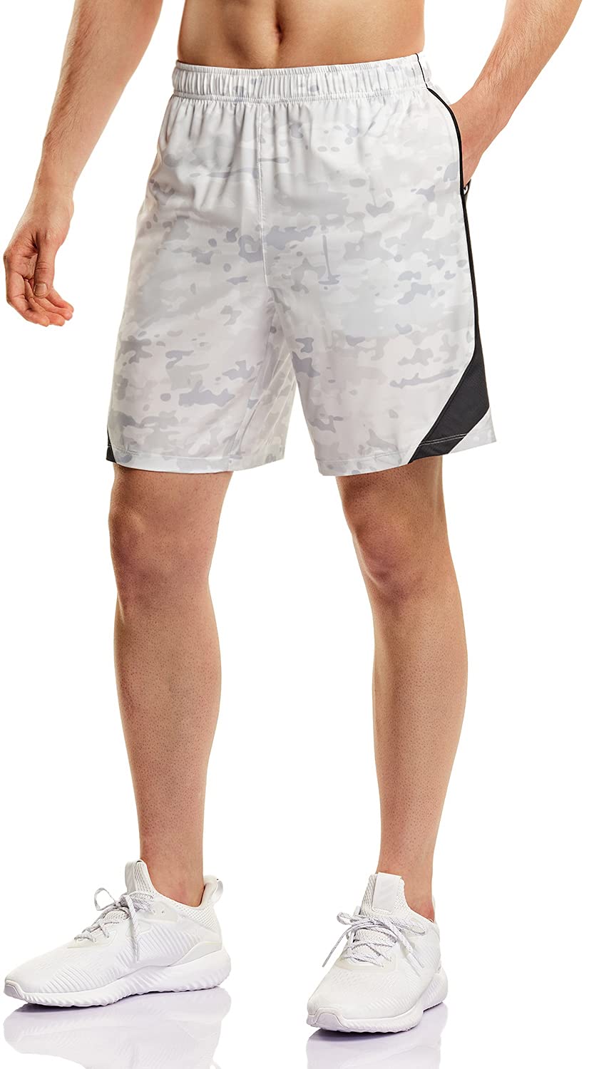 TSLA Men's 7 Inch Active Running Shorts - Quick Dry Basketball Gym Training Workout Athletic Shorts with Pockets for Running, Basketball & Gym Workouts