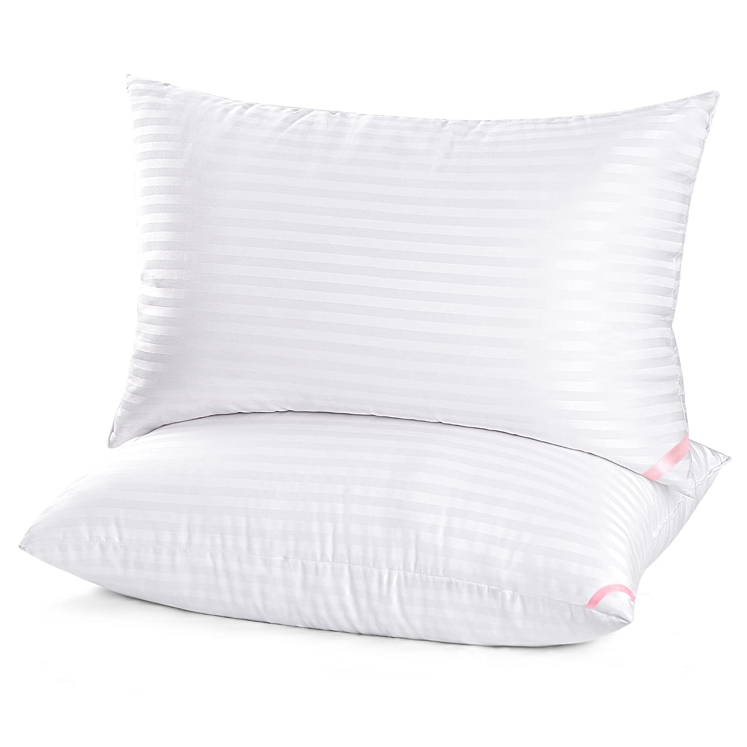 EIUE Hotel Collection King Size Bed Pillows 2 Pack - Super Soft Down Alternative Microfiber Filled Pillows for Side & Back Sleepers (20x36 Inches) - Perfect for Hotels, Guest Rooms & Luxury Home Bedding