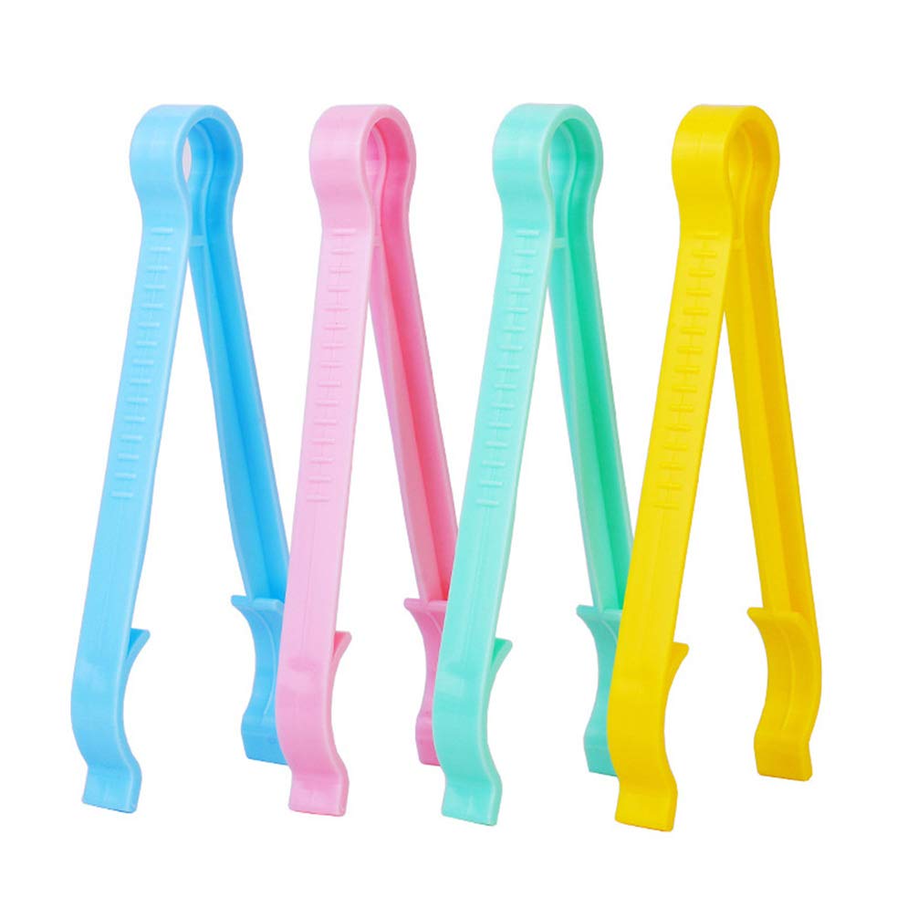 EXCEART 12-Piece Baby Bottle Tongs Set - Safe Silicone Bottle Holder & Feeding Clamp for Newborns - Mixed Colors - Perfect for Sterilizing, Warming & Organizing Baby Bottles