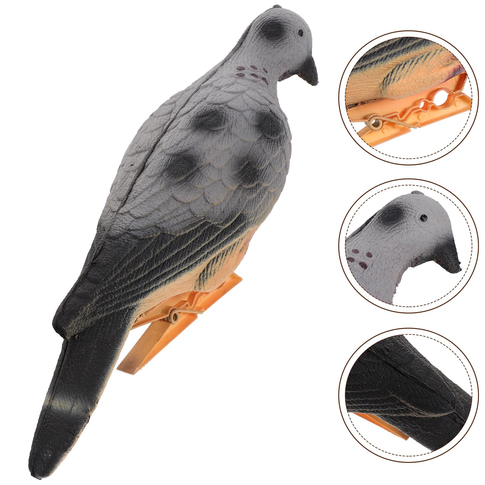 BESPORTBLE Foam Pigeon Target - Realistic Fake Dove Training Decoy for Shooting Practice | Durable & Lightweight Artificial Bird Target for Hunting, Archery, and Outdoor Sports