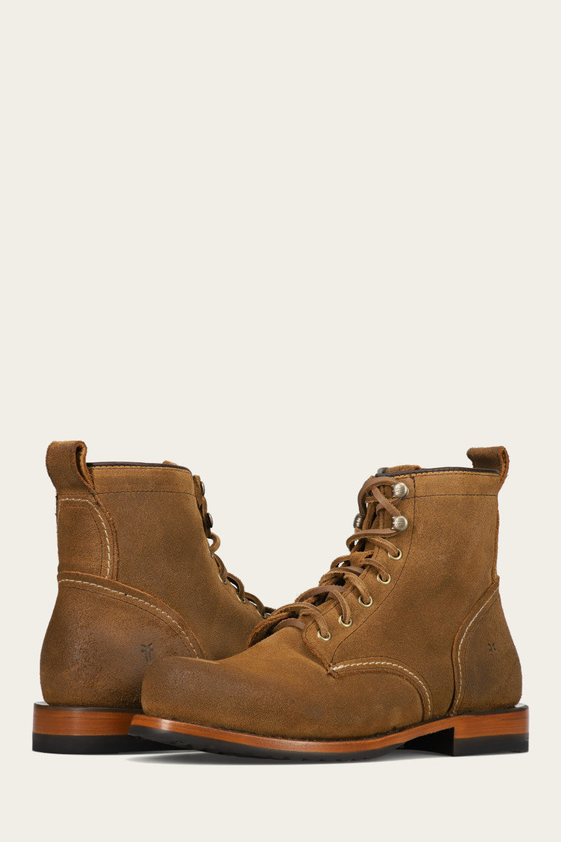 Premium Hudson Workboot Plain Toe - Durable Pre-Owned Work Boots for Men | Ideal for Construction, Landscaping & Outdoor Work