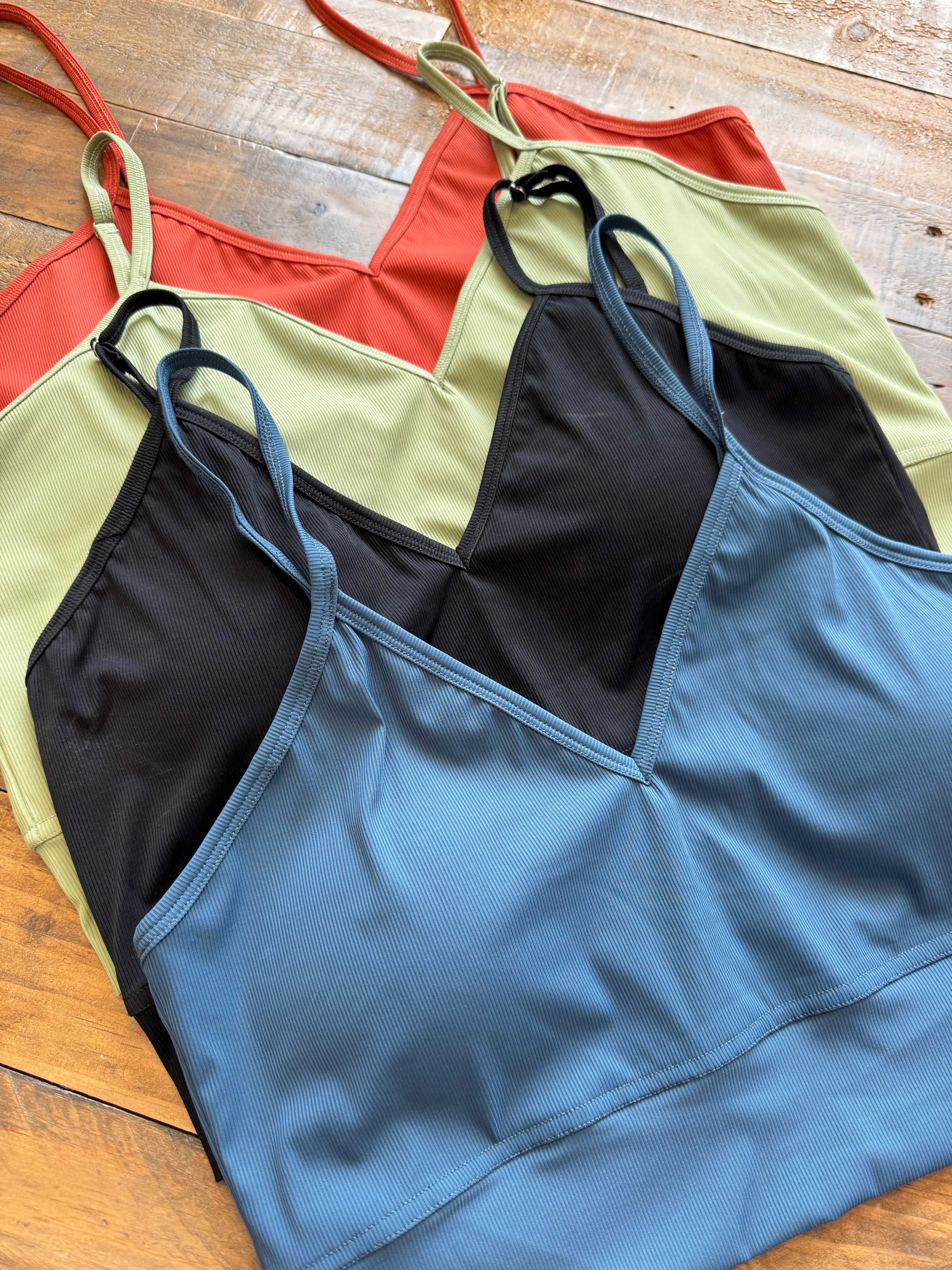 PREORDER: Devon Ribbed Bralette - 4 Colors | Comfortable Lace Trim Wireless Bra for Everyday Wear & Layering