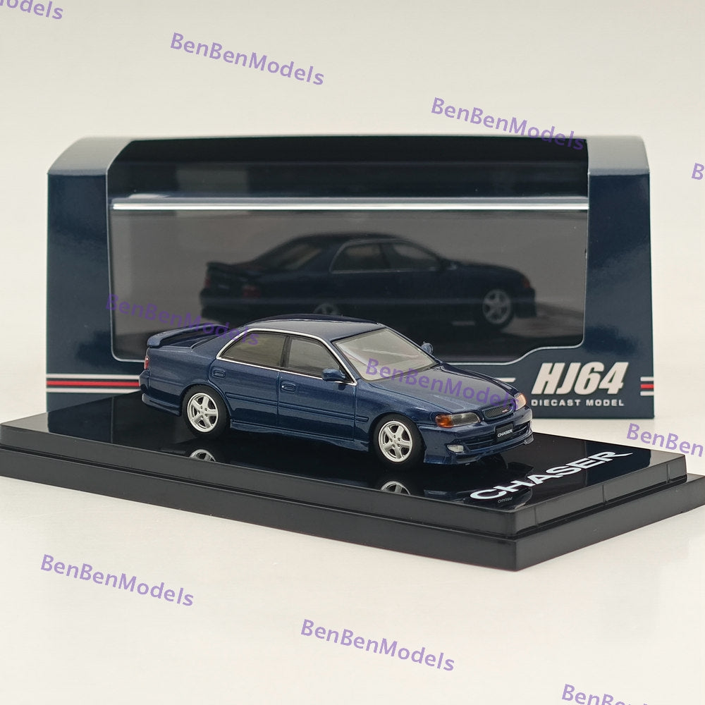 1/64 Scale Hobby Japan Toyota Chaser Tourer V (JZX100) Diecast Model Car with Mesh Front Grill - 1998 Limited Edition for Collectors & Car Enthusiasts - Perfect for Display, Gifts & Racing Scenes