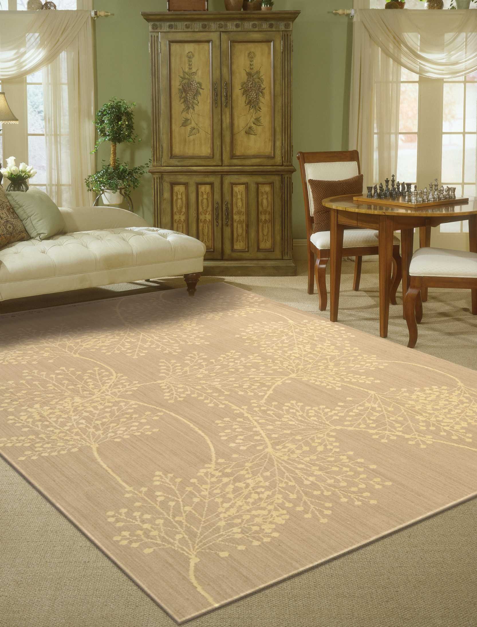 Nourison Capri Floral Sand 5'3