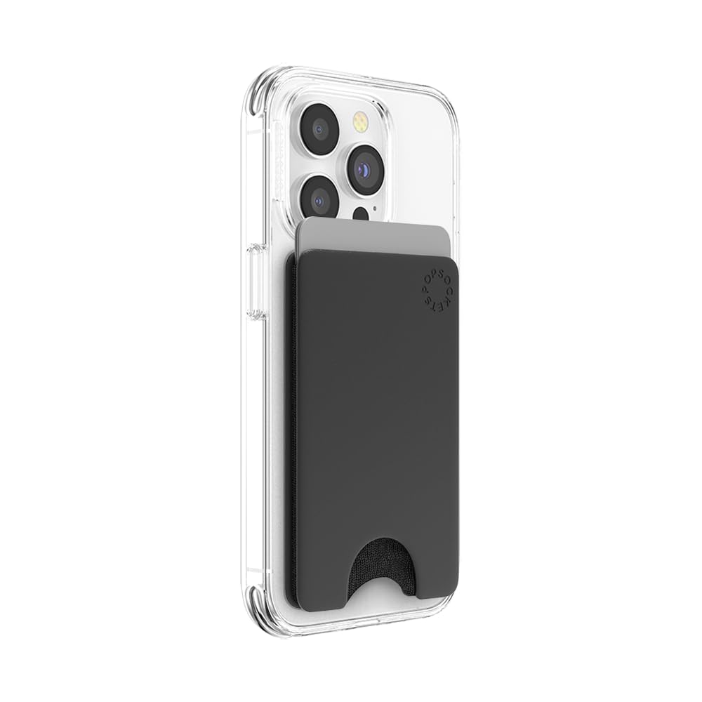 PopSockets Phone Grip & Card Holder - Adhesive Wallet Sticker for iPhone Samsung - Secure Grip & Convenient Card Storage for Everyday Use