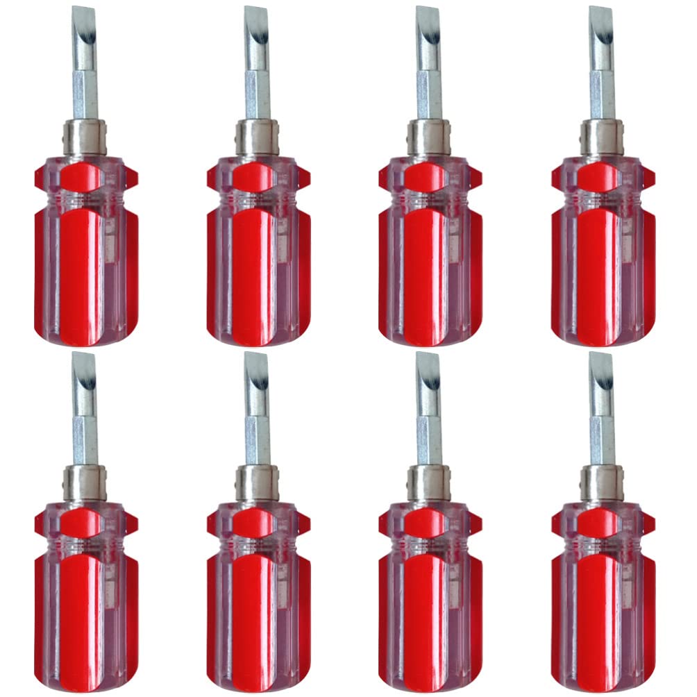 TEHAUX 8-Piece Slotted and Phillips Screwdriver Set - 2-in-1 Ergonomic Mini Hand Tool Kit for Electronics, Jewelry, and Home Repairs - Perfect for DIY Projects, Phone Repair, and Small Appliance Maintenance