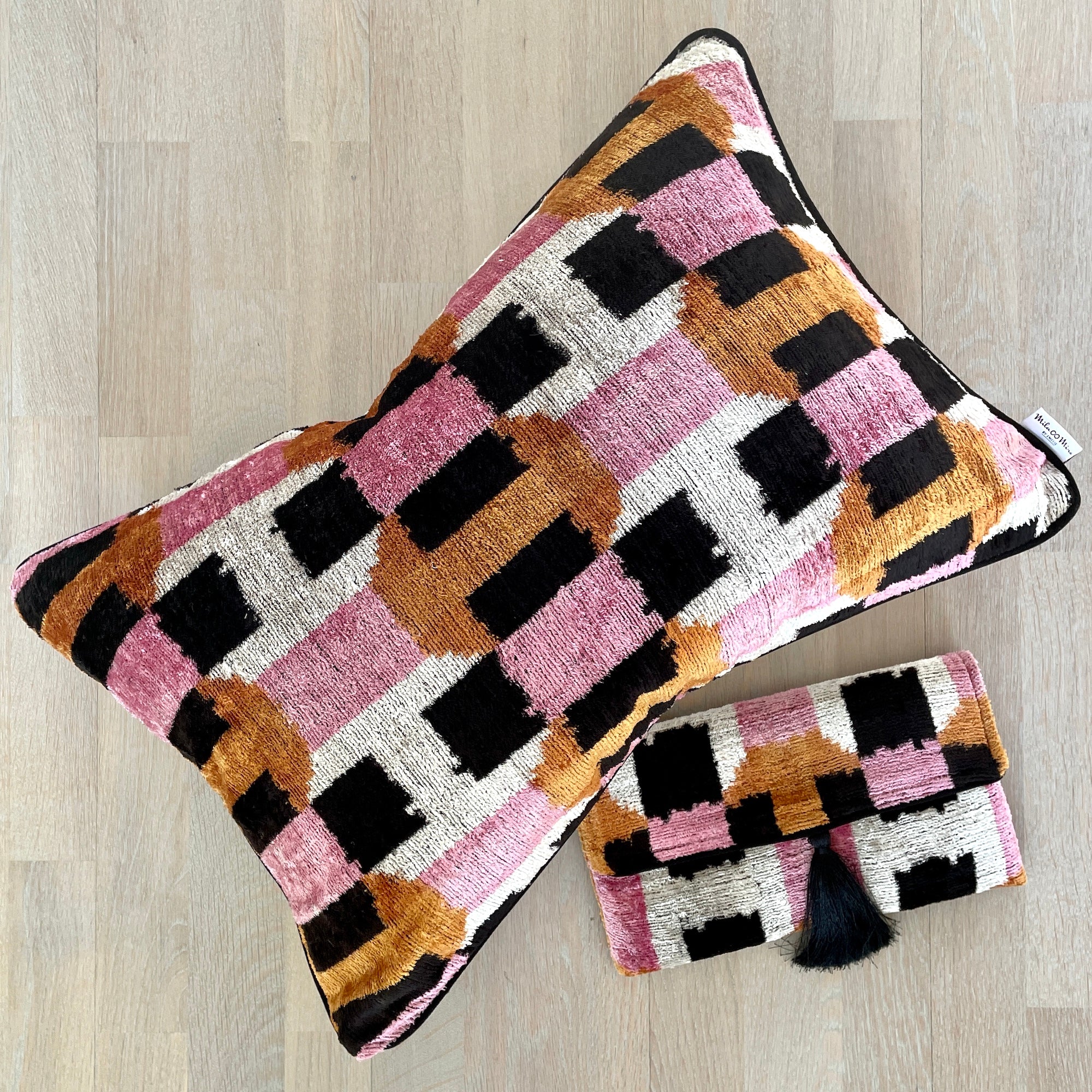 Stylish Ikat Print Clutch Bag for Women - Catania Collection - Perfect for Evening Parties, Weddings & Special Occasions
