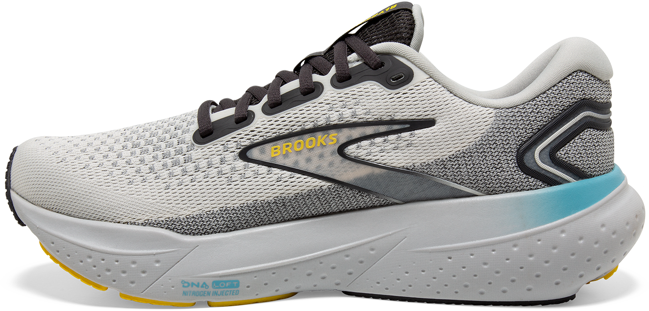 **Men's Glycerin 21 Running Shoes - Breathable & Cushioned for Men (Coconut/Forged Iron/Yellow) - Perfect for Jogging, Gym Workouts & Daily Wear**