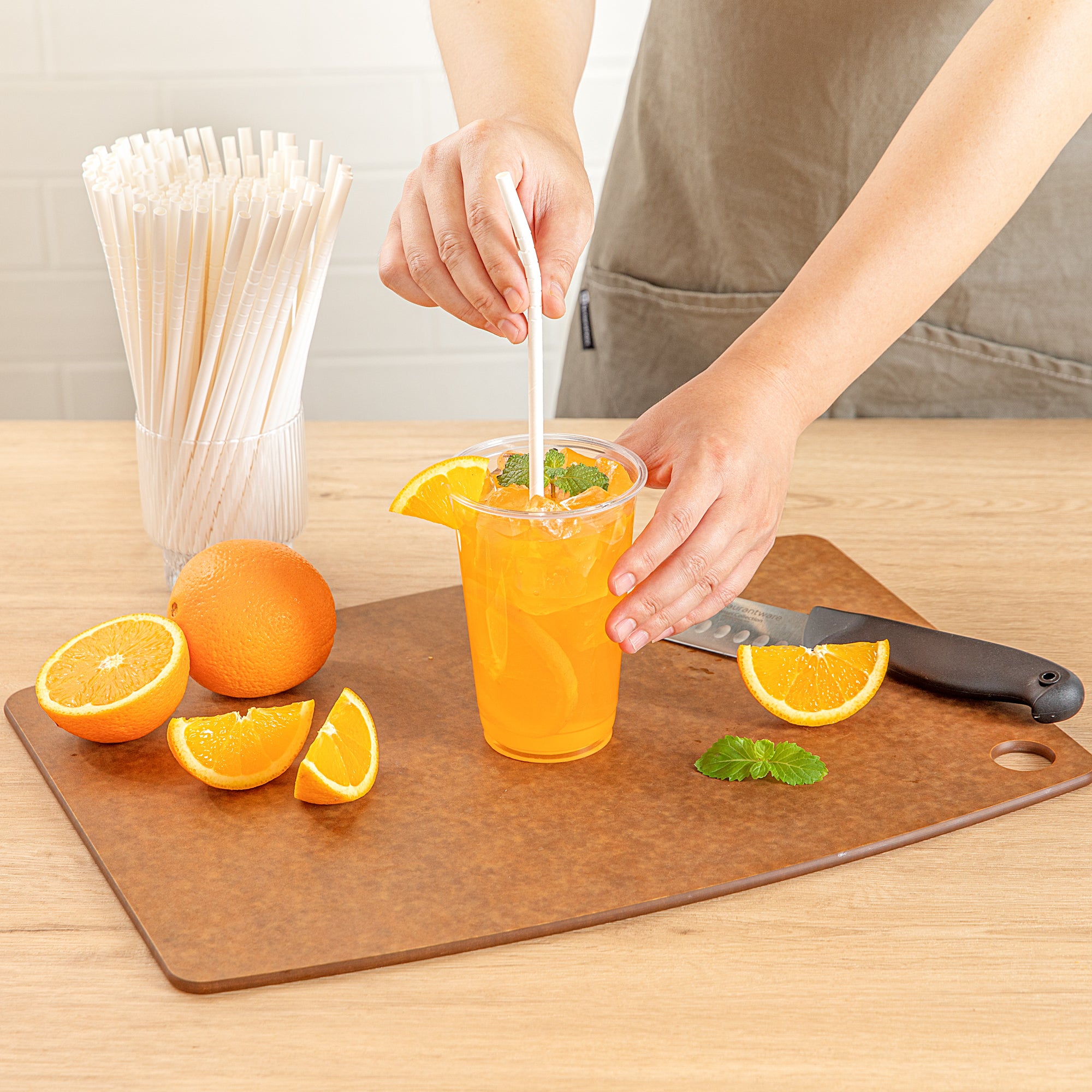 Eco-Friendly Biodegradable White Paper Bendable Straws - 6mm x 7 3/4 Inches, 1000 Count Bulk Box | Perfect for Parties, Restaurants & Sustainable Living