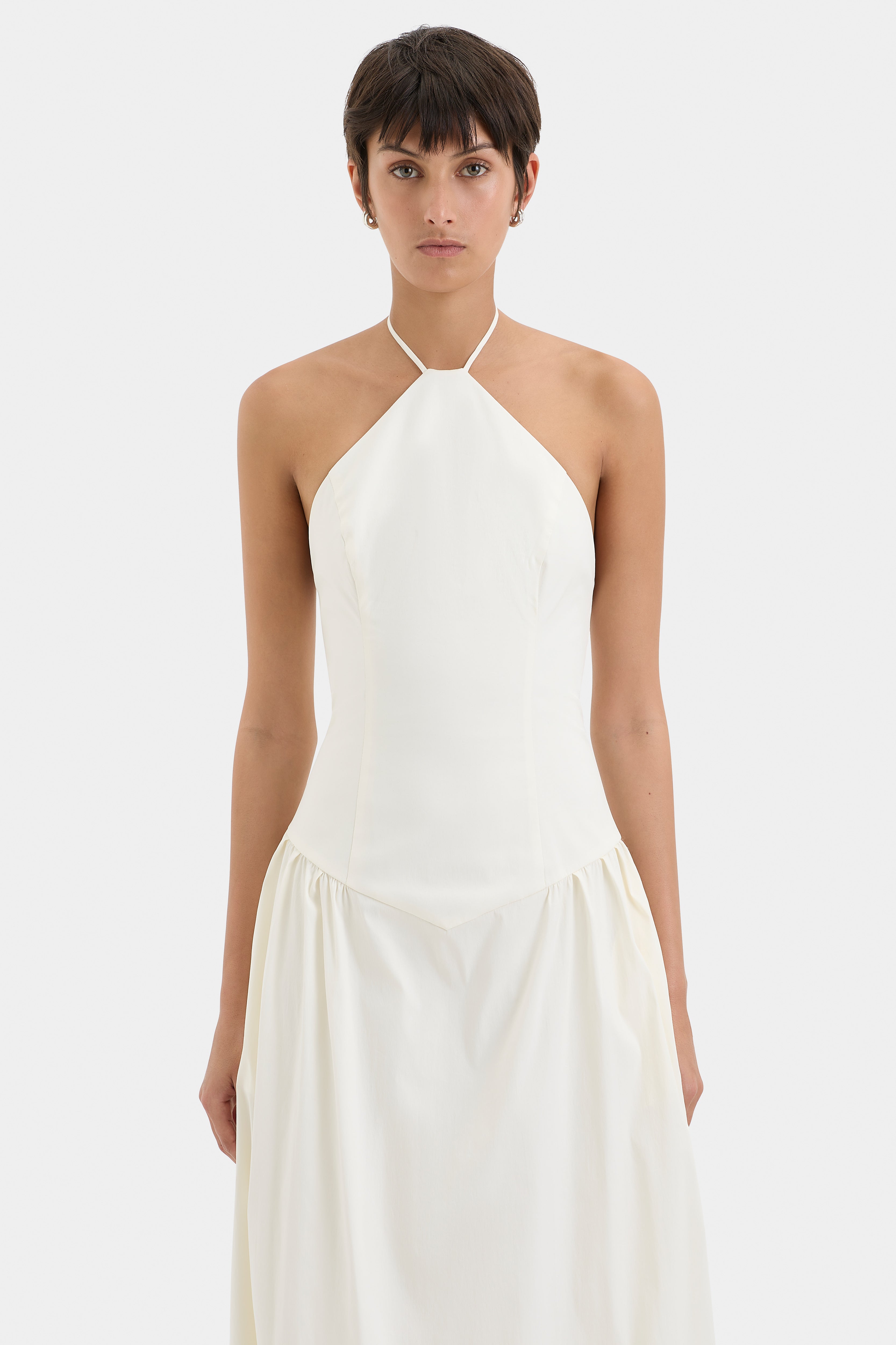 Elegant Florent Gown in Cream - Perfect for Weddings, Prom & Special Occasions