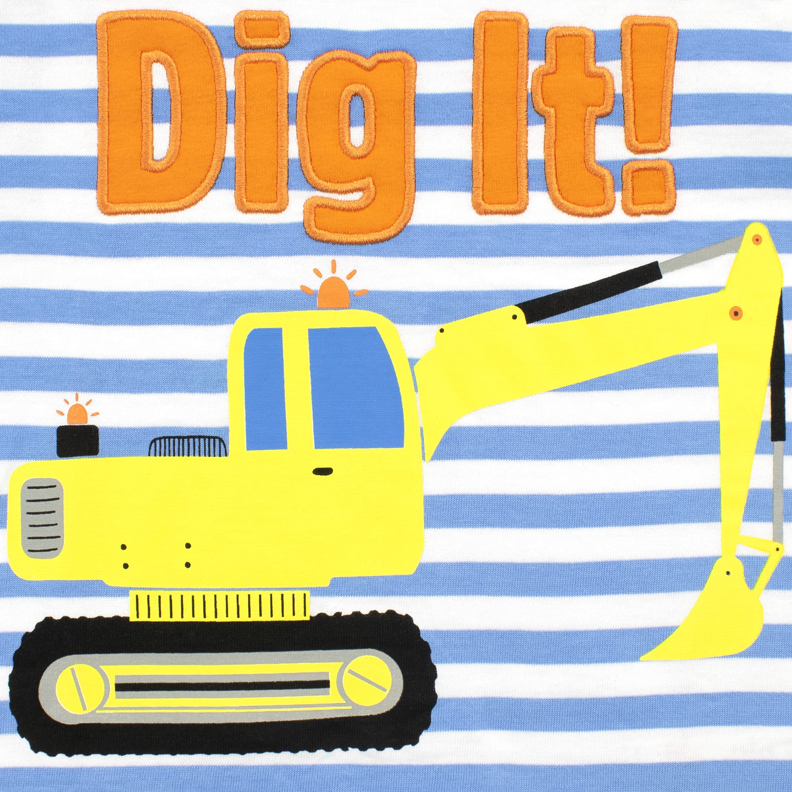 Harry Bear Boys T-Shirt with Digger Print - Cute Graphic Tee for Toddler & Kids Playtime, Outdoor Adventures & Casual Wear