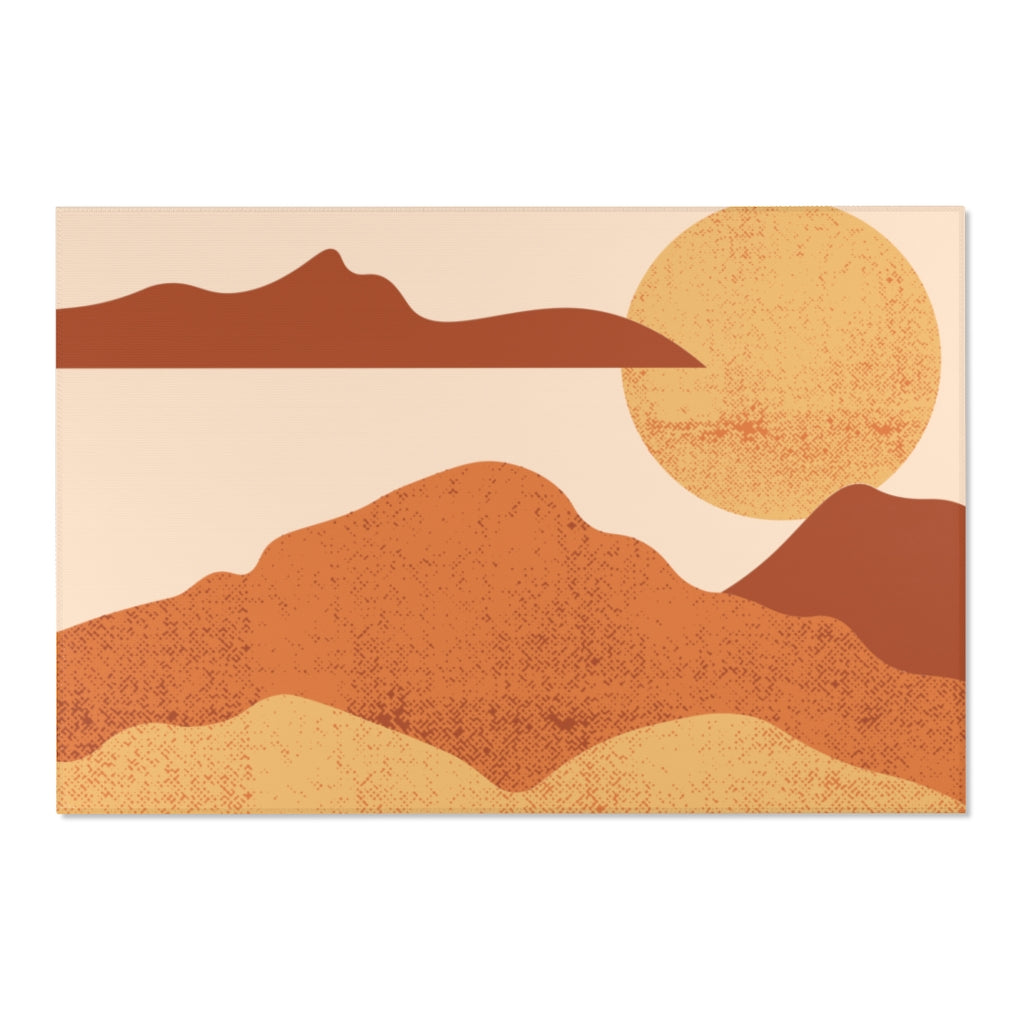 Rustic Midwest Area Rugs - Lightweight & Durable Floor Covering for Living Room, Bedroom, or Office Decor