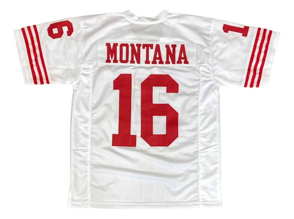 Joe Montana San Francisco 49ers White Replica Football Jersey - Official NFL Licensed Jersey for Fans, Game Day, and Sports Collectibles