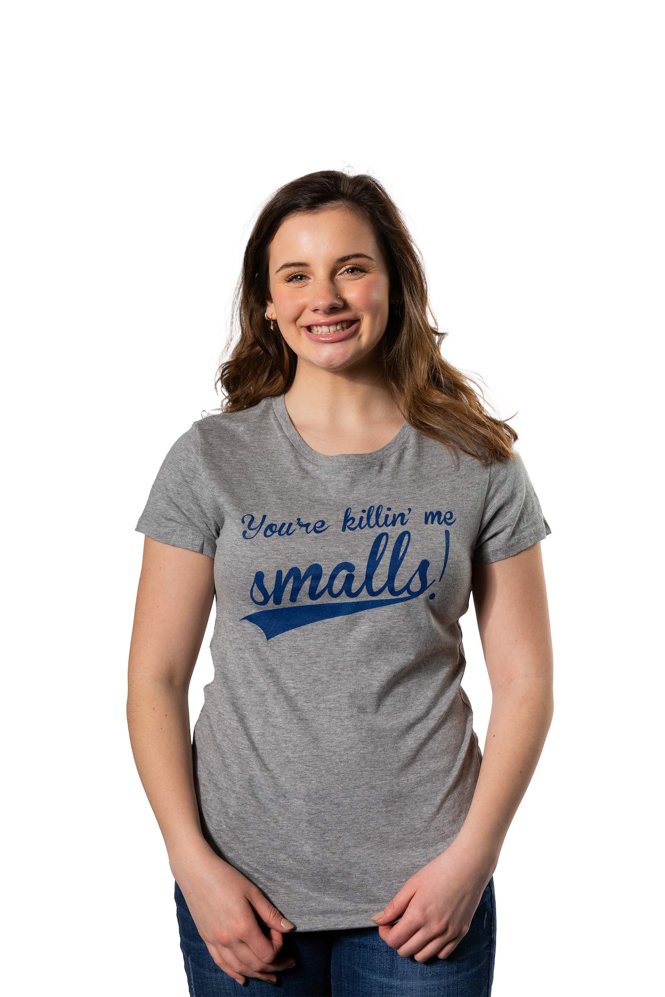 Funny Women's 'You're Killing Me Smalls' Baseball T-Shirt - Cool Novelty Tee for Movie Fans & Casual Wear