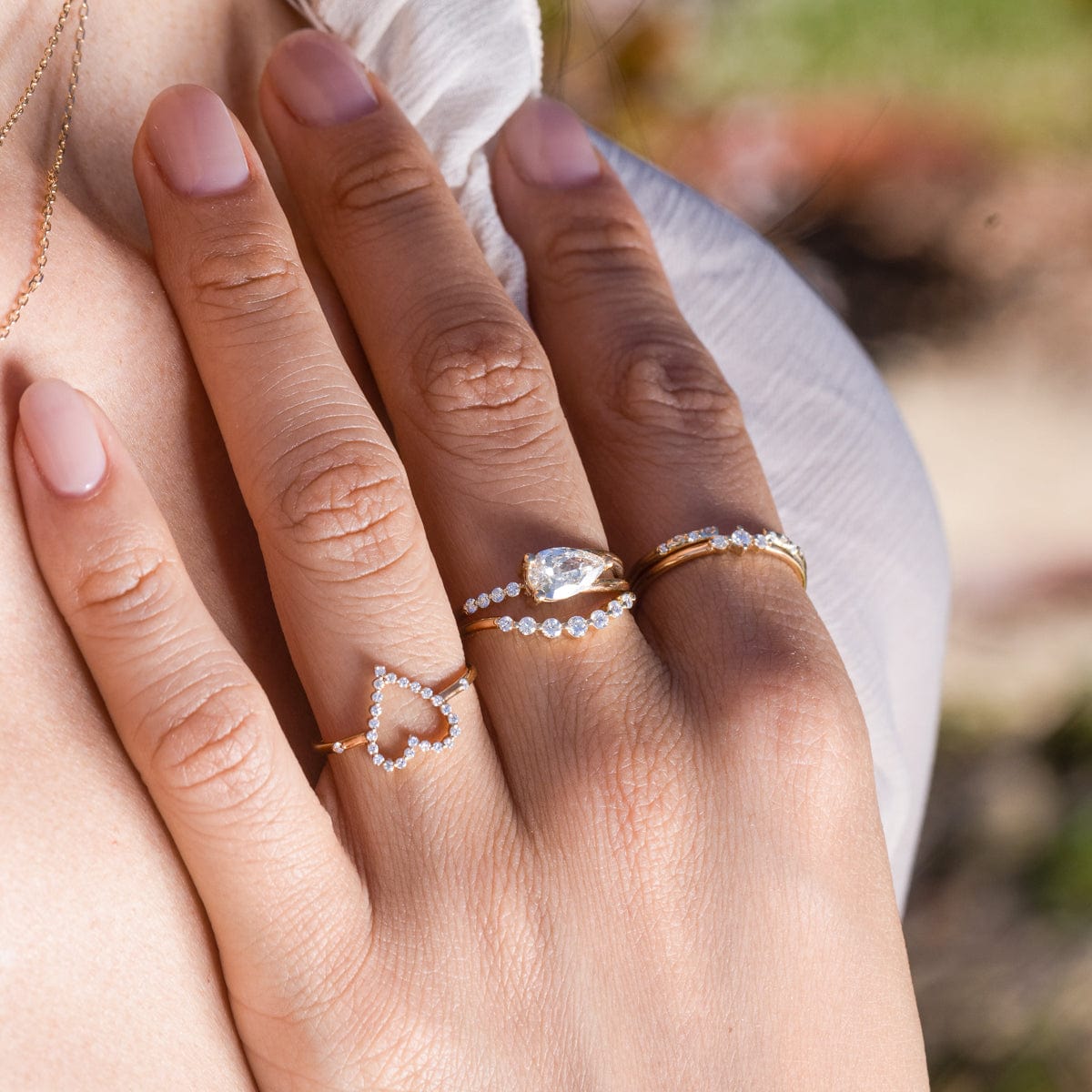Celestial Arch Ring for Women - Elegant Wide Band Statement Ring for Everyday Wear & Special Occasions | Boho Jewelry Gift Idea