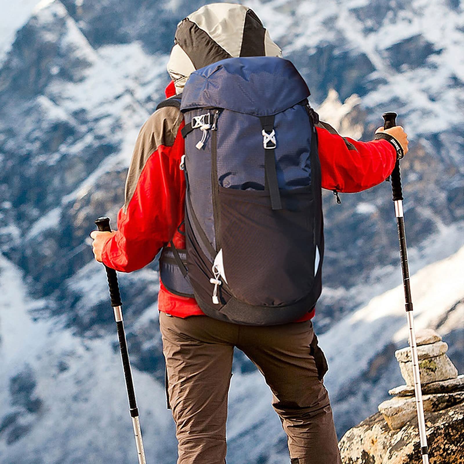 **WOBBLO 30L Waterproof Hiking Backpack - Lightweight Daypack for Camping, Climbing & Outdoor Adventures - Durable Travel Rucksack for Men & Women - Perfect for Hiking, Trekking & Daily Commute**