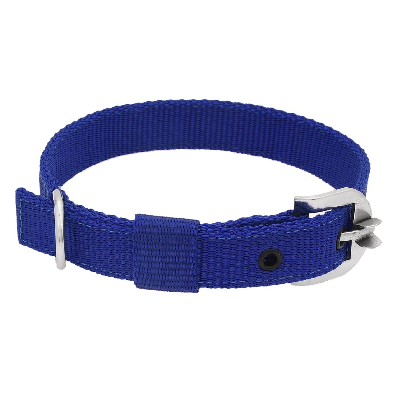 **Petyantra Waterproof Nylon Dog Collar - 1 Inch Adjustable Pet Collar for Small & Medium Dogs, Durable & Comfortable - Perfect for Walking, Training & Outdoor Adventures (Blue)**