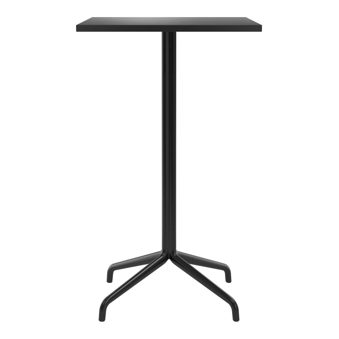 Modern Harbour Column Bar Table - Rectangular Design with Star Base - Perfect for Home Bars, Restaurants, and Outdoor Dining Areas