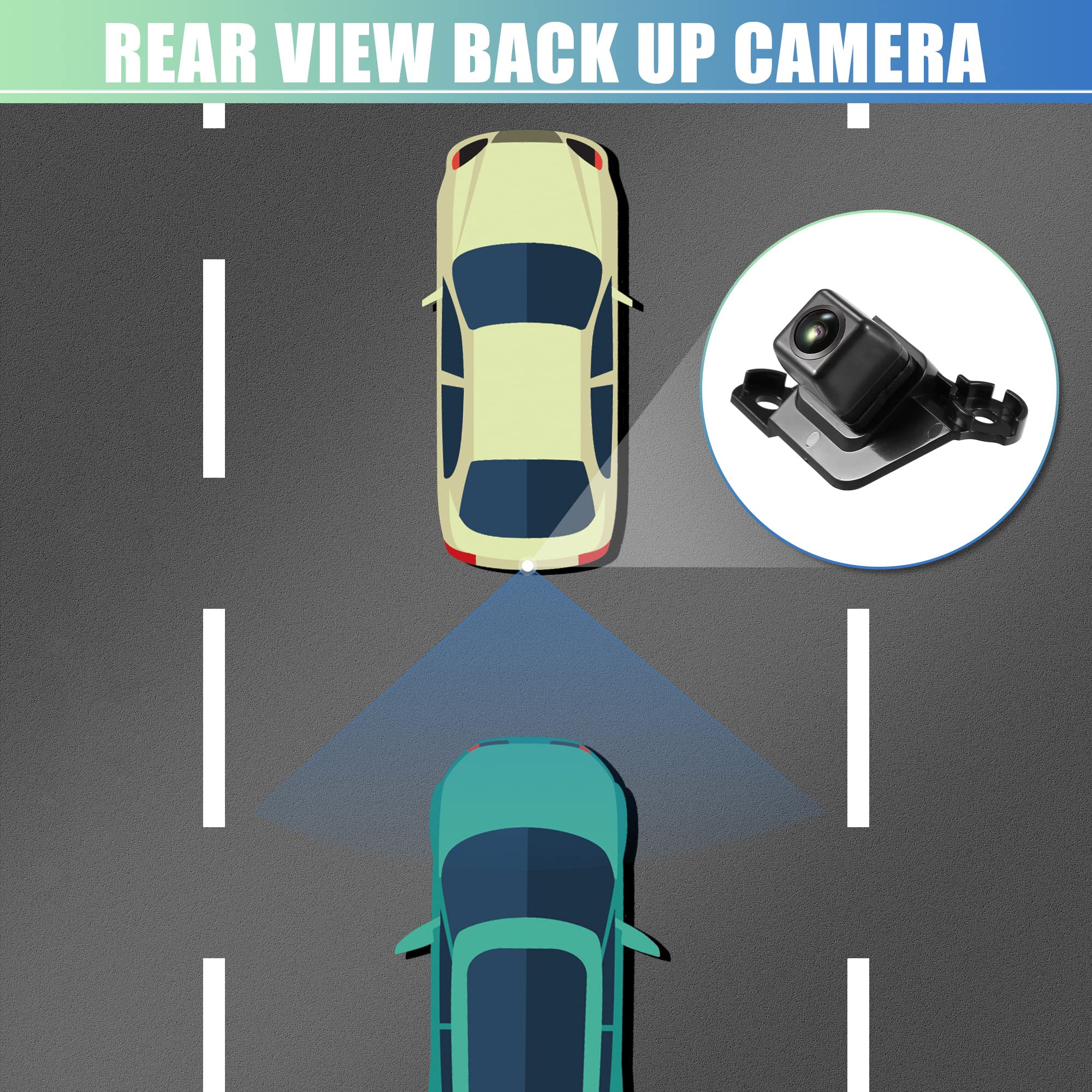 X AUTOHAUX 86790-04021 Rear View Backup Camera for Toyota Tacoma 2013-2015 - HD Night Vision Parking Assist Reverse Camera | Perfect for Tight Parking & Trailering