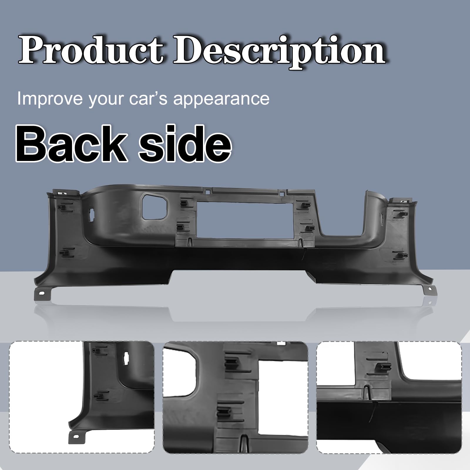 2007-2013 Chevy Silverado & GMC Sierra Rear Bumper Step Pad (Center) Without Sensor Hole - GM1191129 15284310 Replacement Part | Durable Protection for Truck Loading & Off-Road Adventures