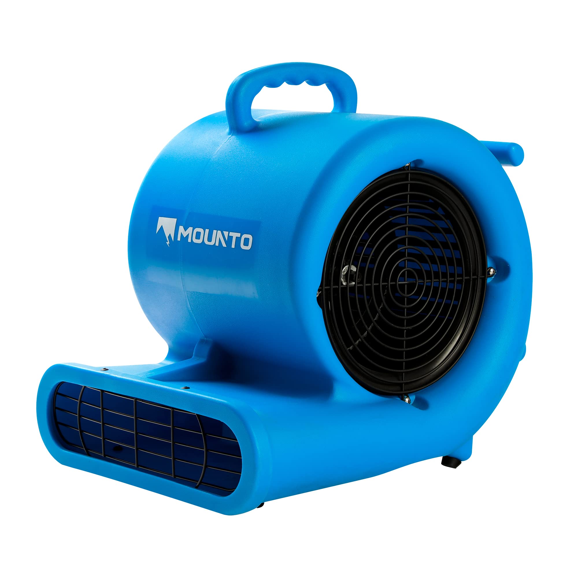 Mounto 1/3 HP 2000 CFM Air Mover Carpet Dryer Blower - 3-Speed Floor Drying Fan with Dual GFCI Outlet & 25ft Power Cord for Water Damage Restoration, HVAC Cooling, Home & Commercial Air Circulation