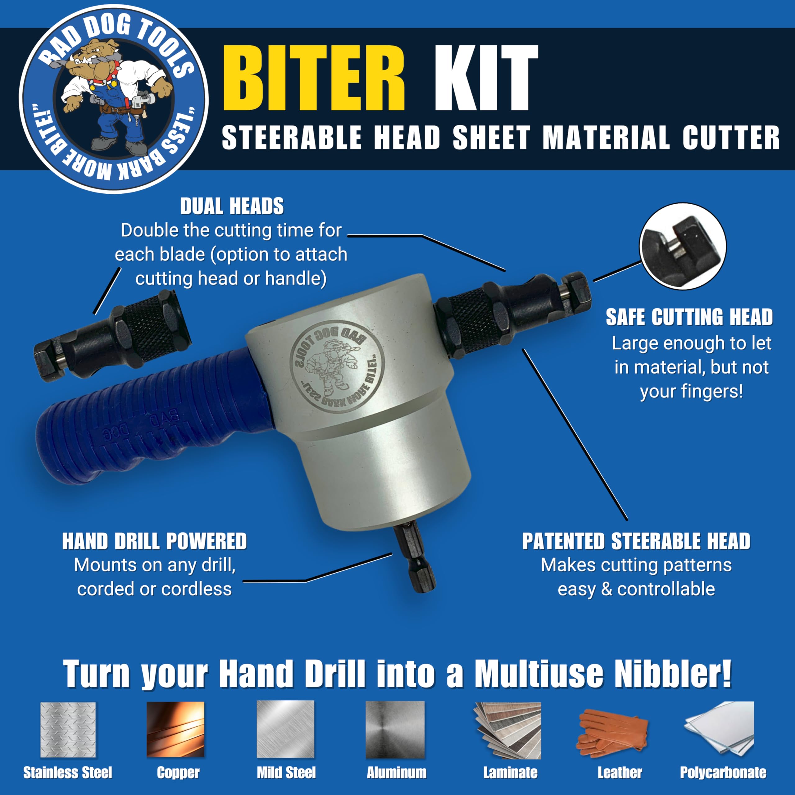 Bad Dog Biter TM Kit - Double Headed Nibbler for Dog Training & Chewing Toys | Perfect for Aggressive Chewers & Puppy Teething Relief