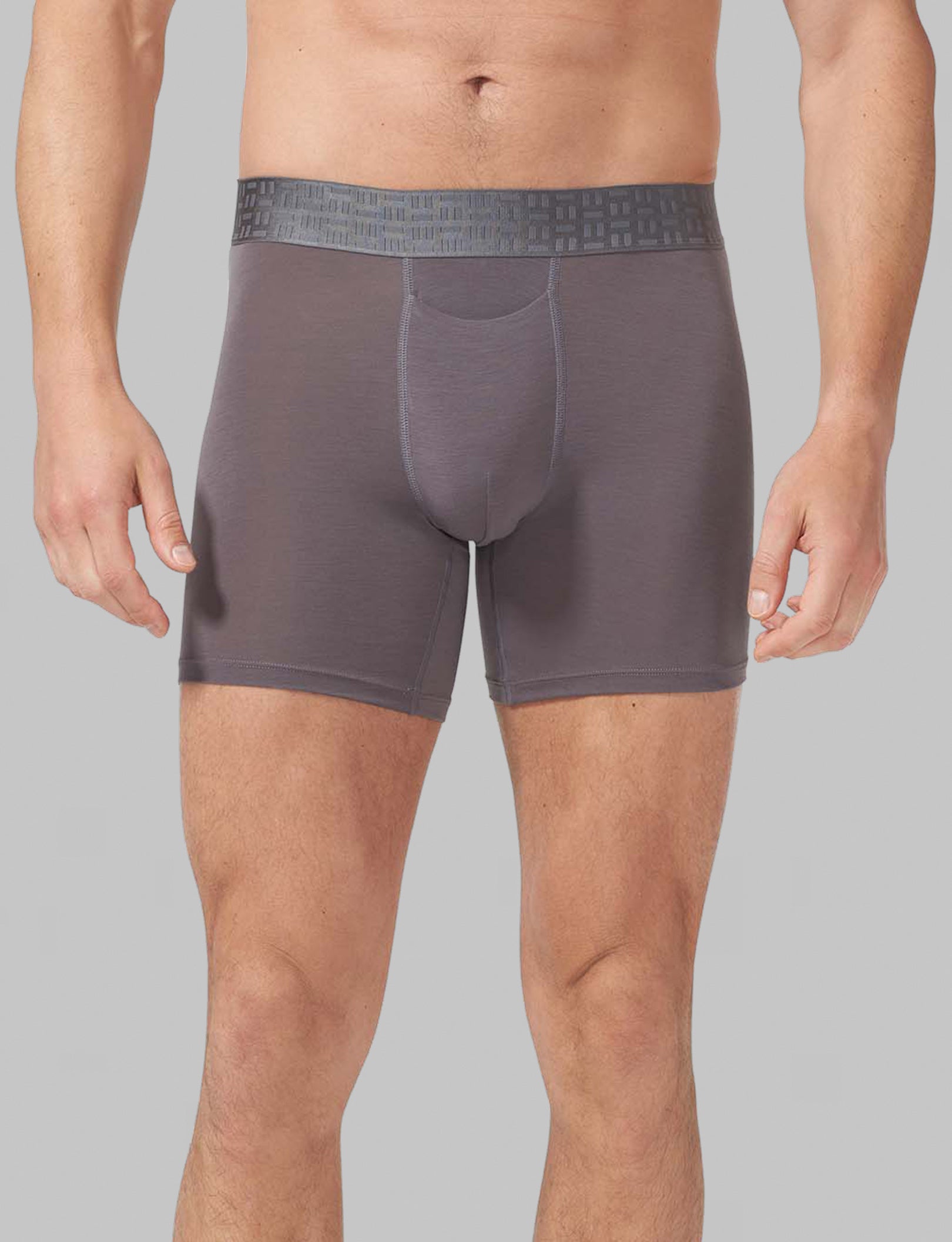 Apollo Mid Length Boxer Briefs - 6 Pack (3 Pairs) - Soft Breathable Men's Underwear for All-Day Comfort - Perfect for Workout, Travel & Everyday Wear